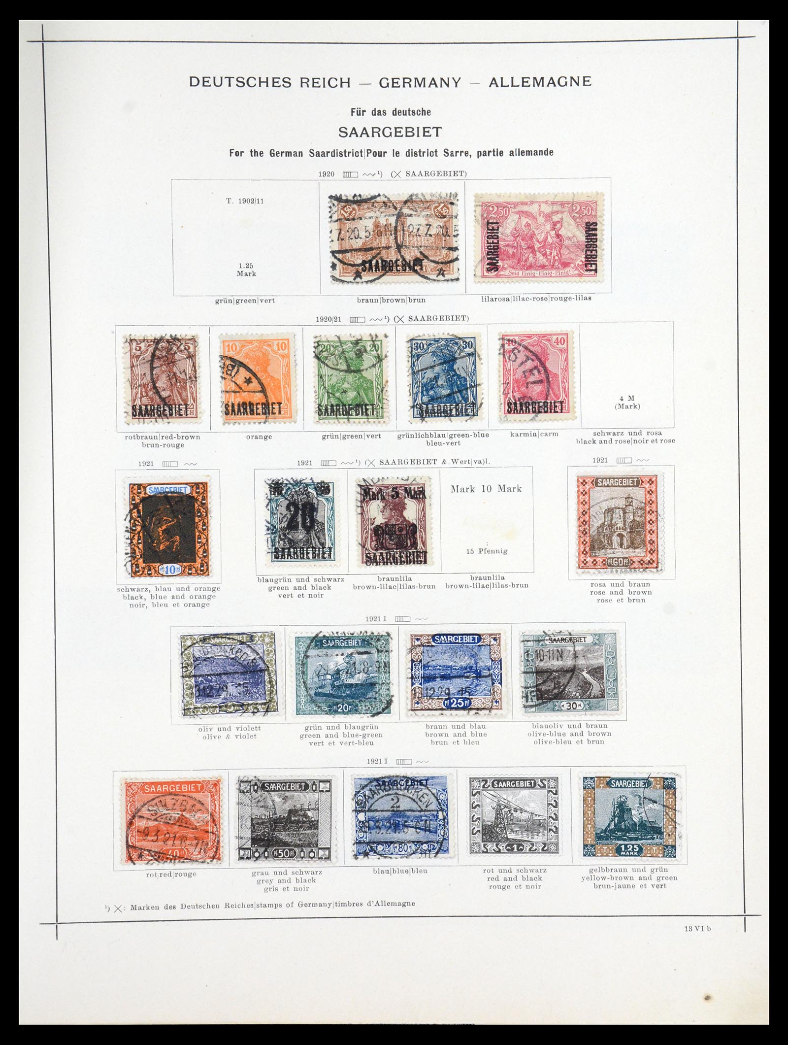 36633 033 - Postzegelverzameling 36633 Saar 1920-1959.