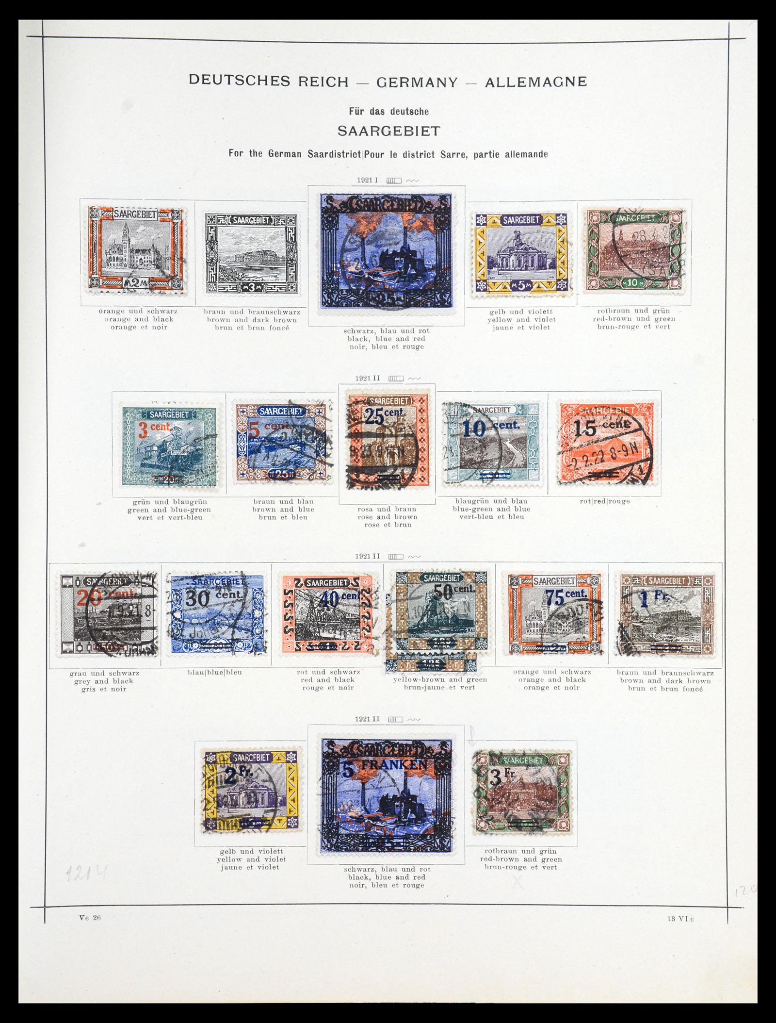 36633 034 - Postzegelverzameling 36633 Saar 1920-1959.
