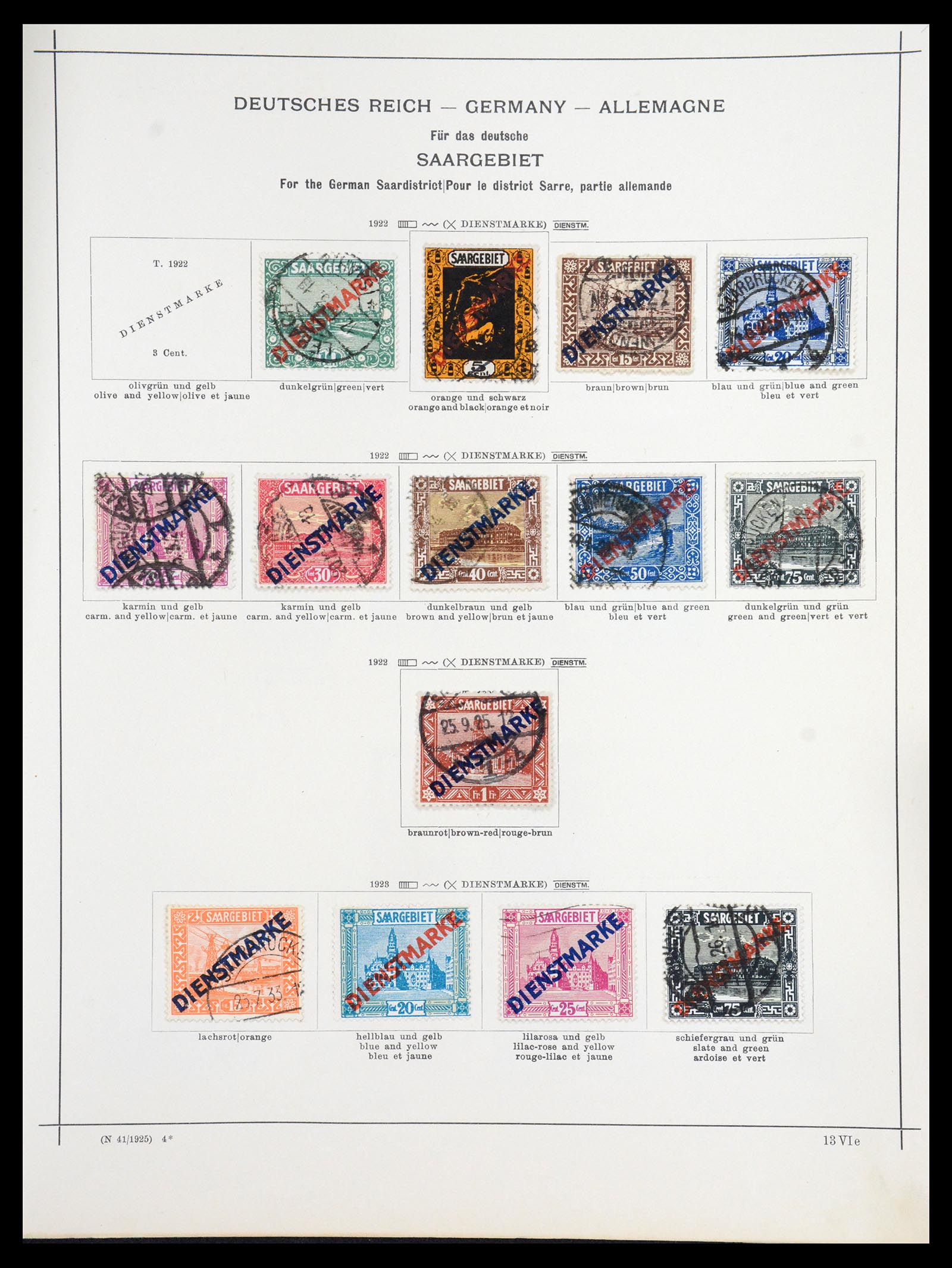 36633 036 - Postzegelverzameling 36633 Saar 1920-1959.