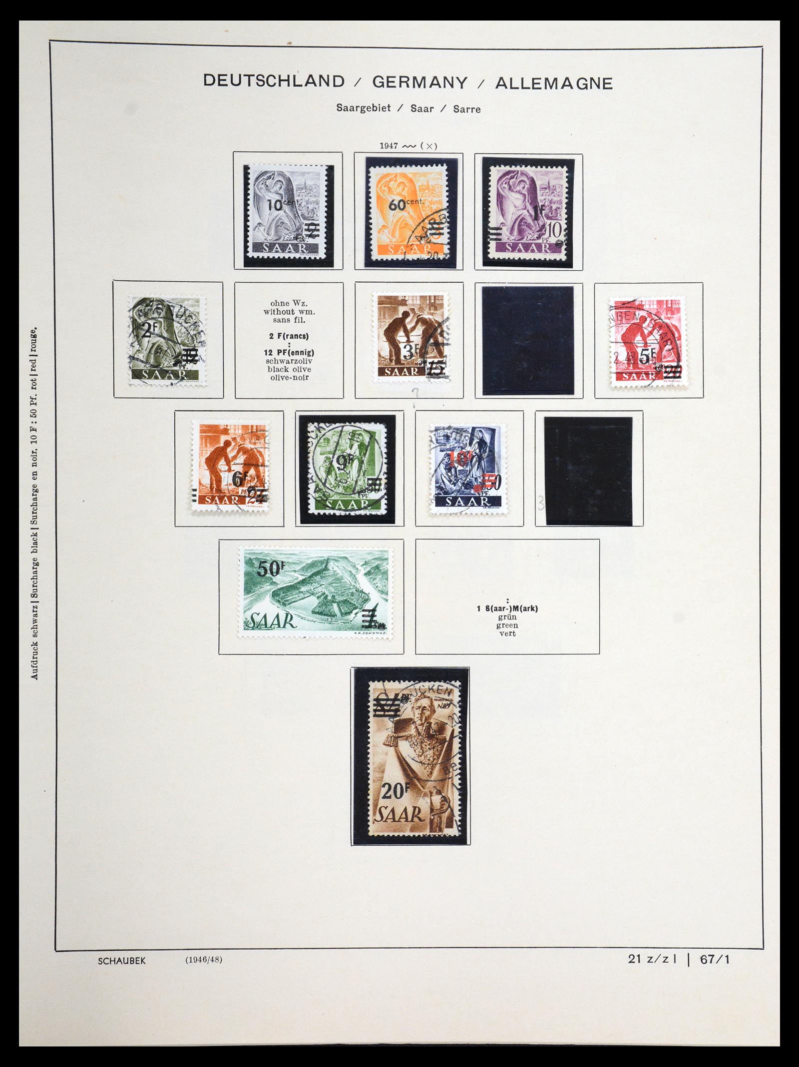 36633 045 - Postzegelverzameling 36633 Saar 1920-1959.