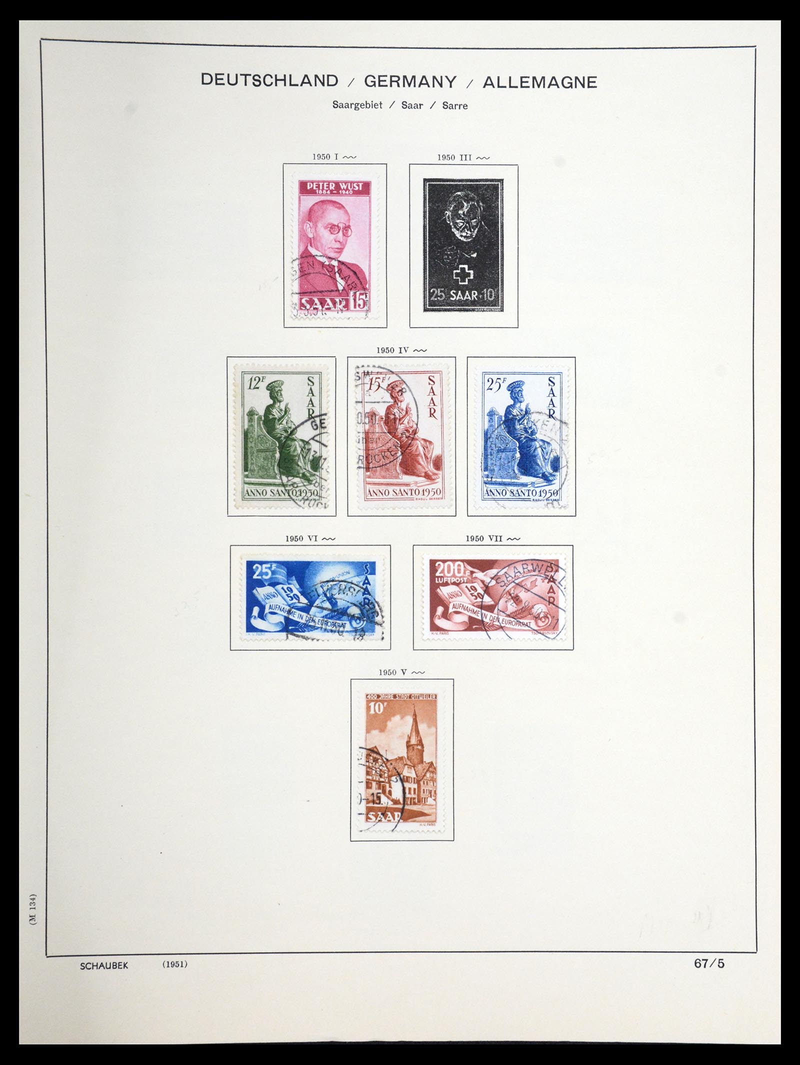 36633 049 - Stamp collection 36633 Saar 1920-1959.