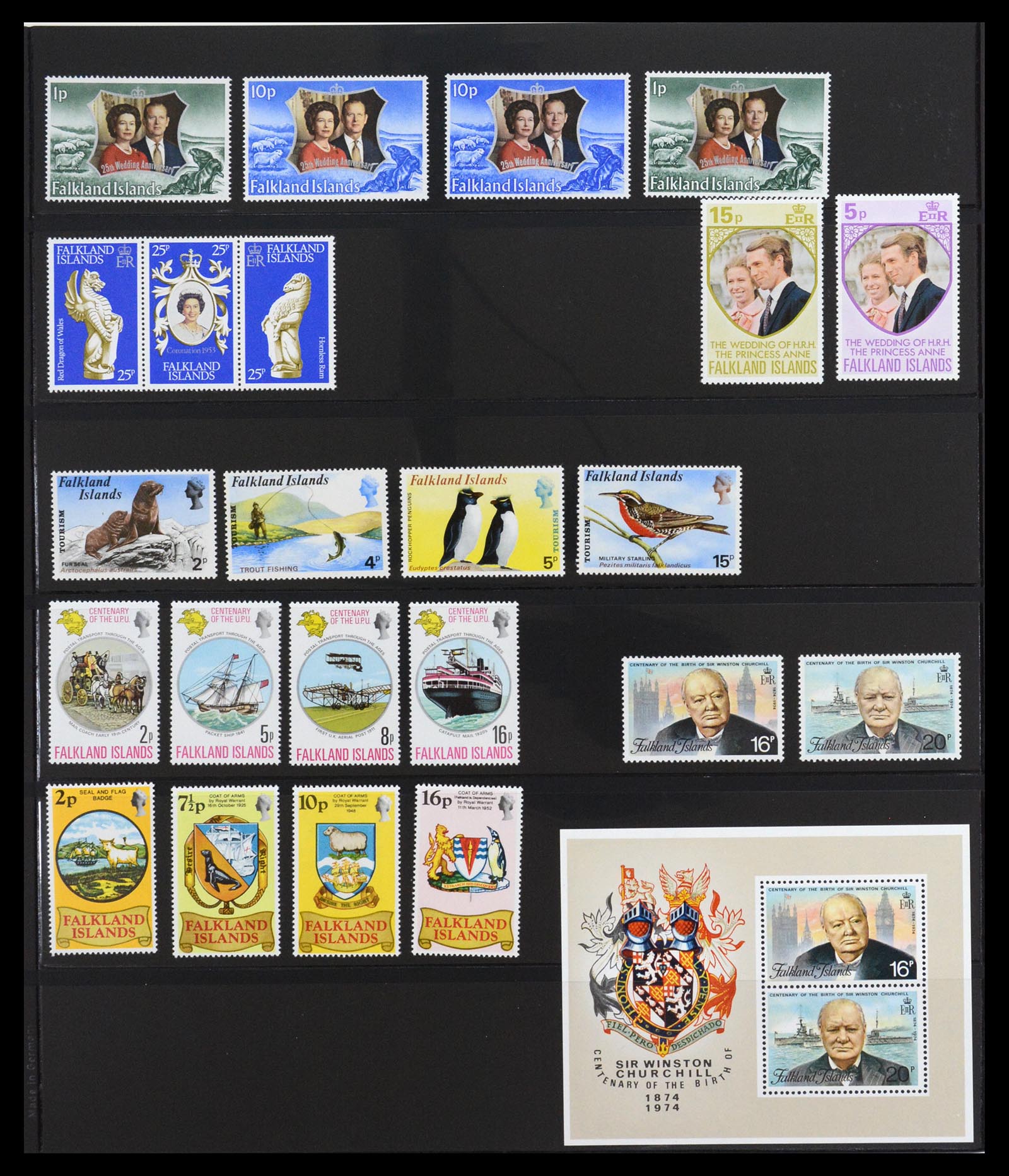 36638 007 - Postzegelverzameling 36638 Falkland Islands 1904-2005.