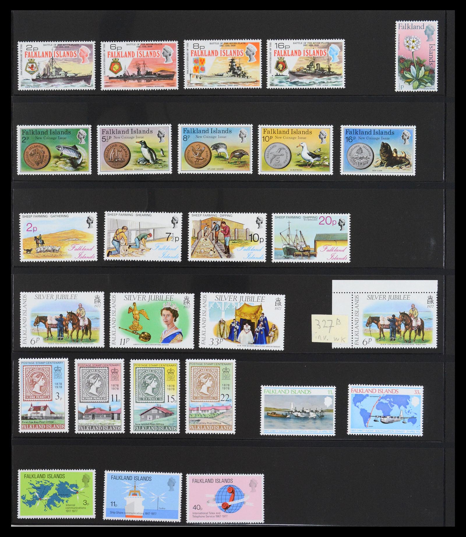 36638 008 - Postzegelverzameling 36638 Falkland Islands 1904-2005.