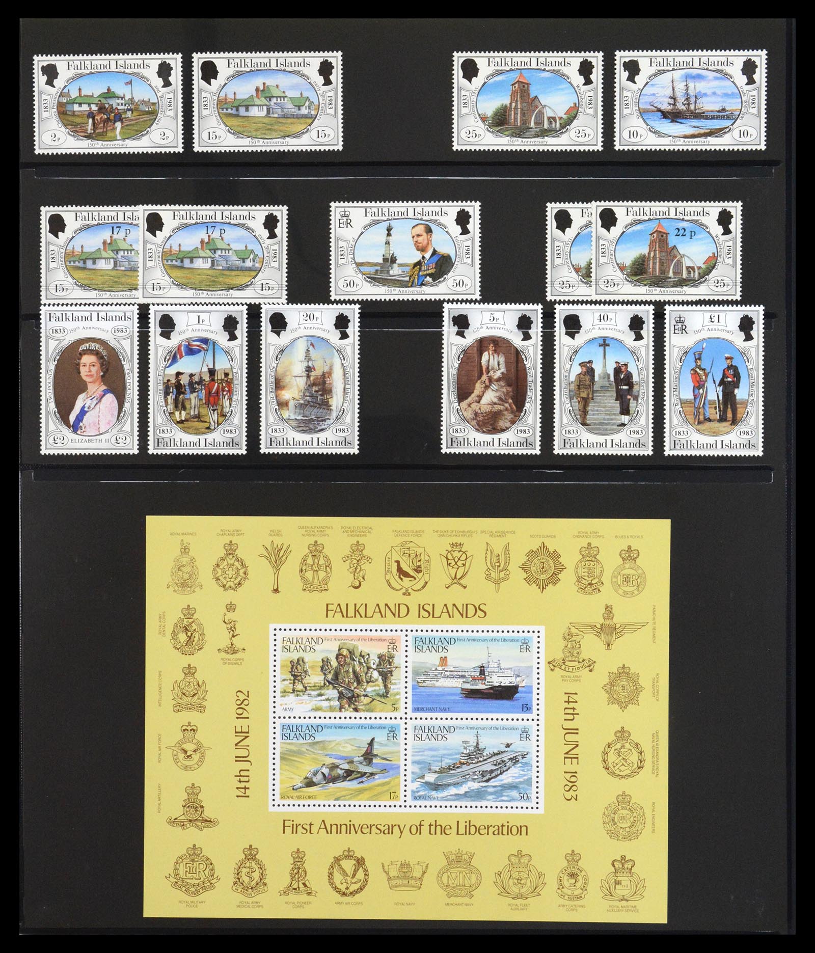 36638 014 - Stamp collection 36638 Falkland Eilanden 1904-2005.