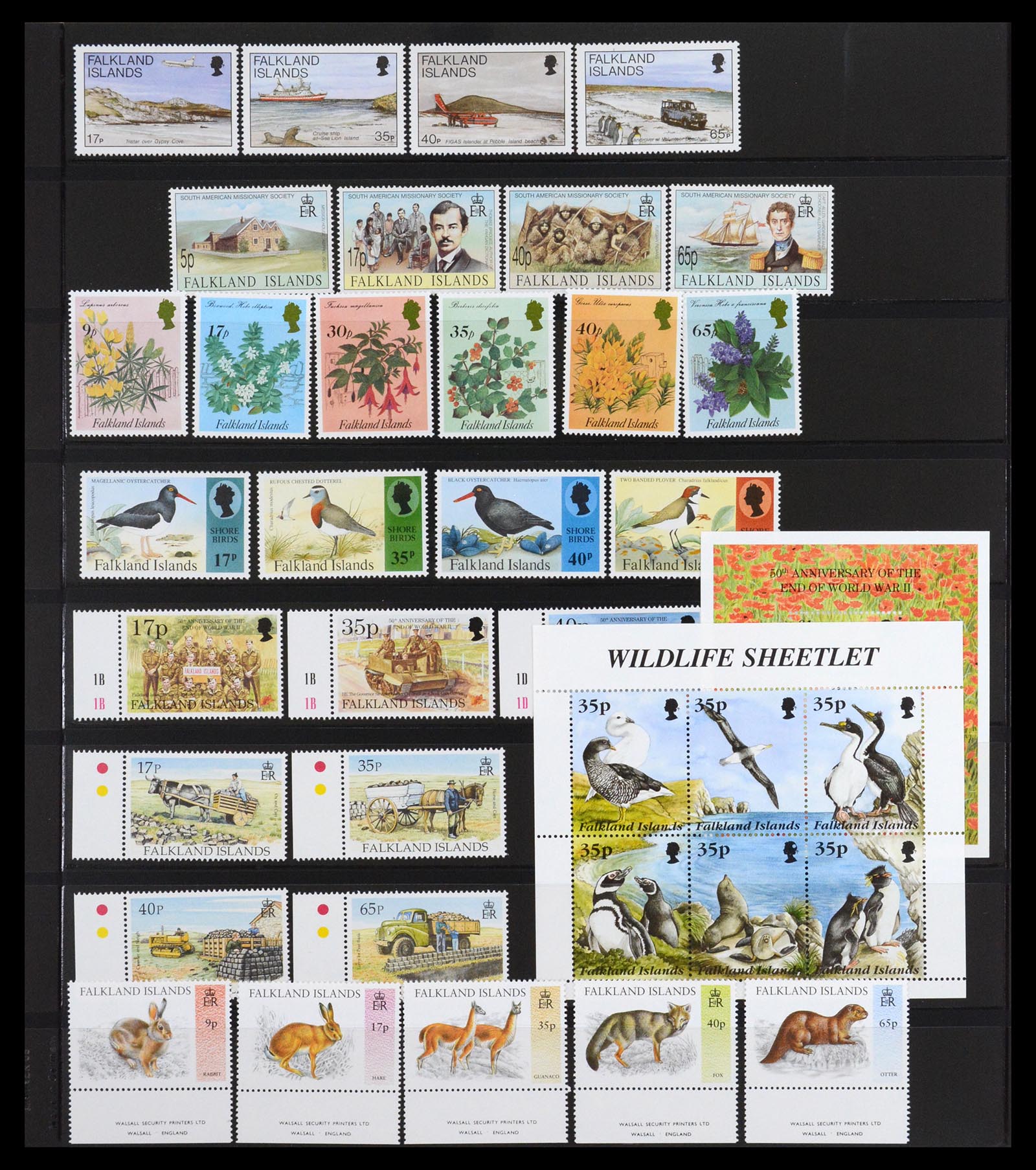 36638 029 - Postzegelverzameling 36638 Falkland Islands 1904-2005.