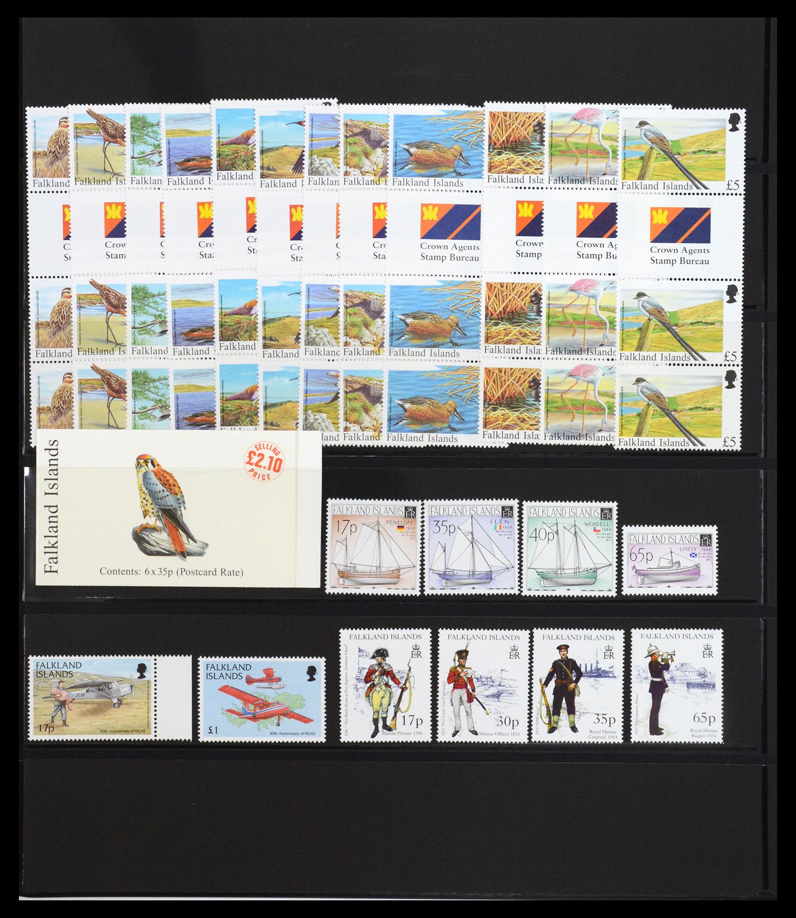 36638 032 - Postzegelverzameling 36638 Falkland Islands 1904-2005.