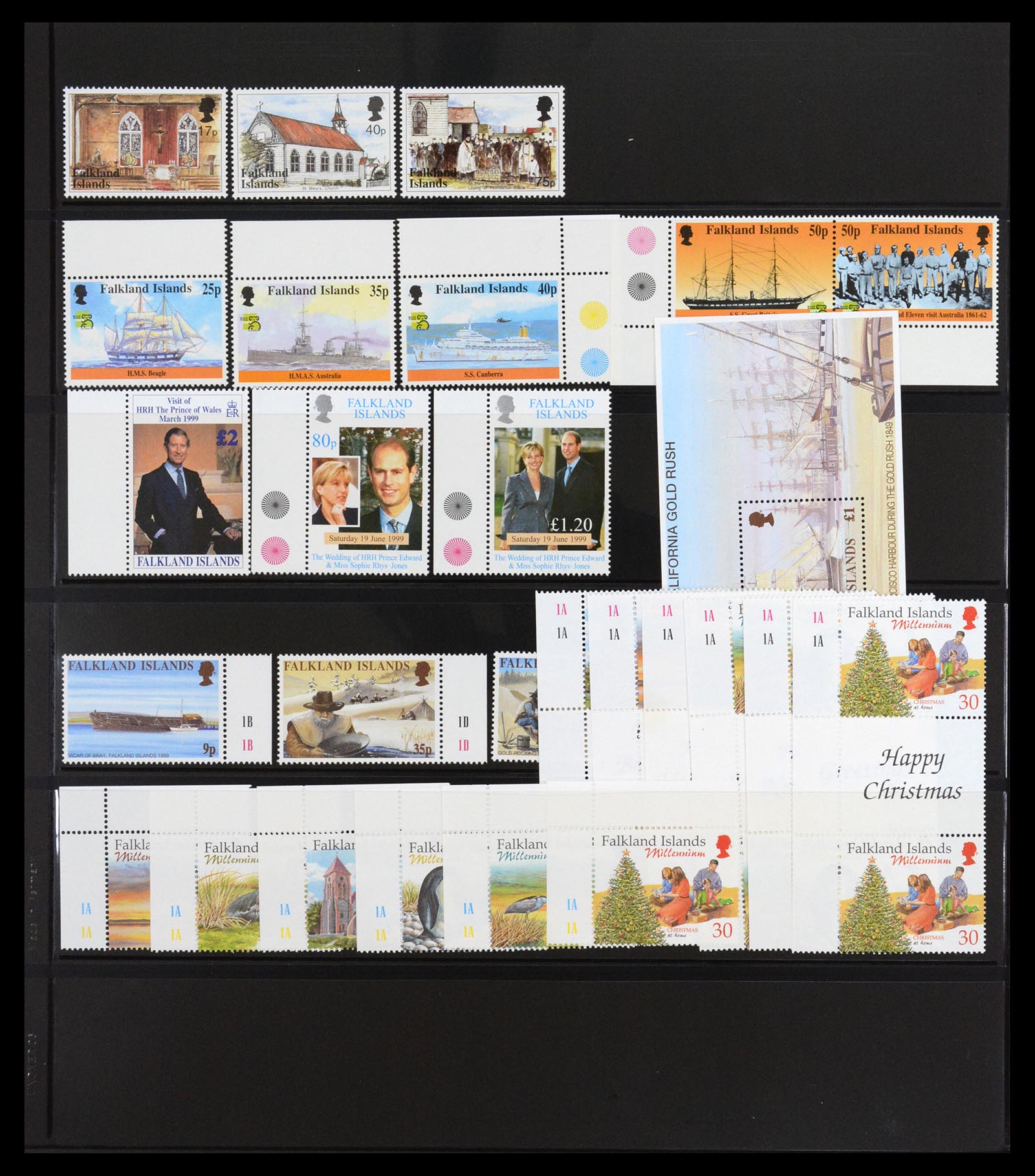 36638 033 - Postzegelverzameling 36638 Falkland Islands 1904-2005.