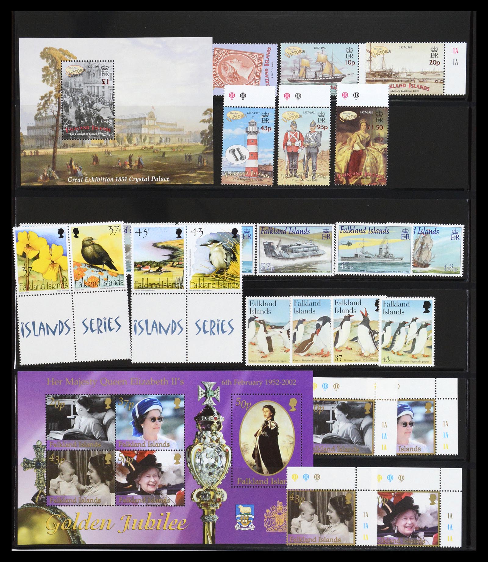 36638 036 - Stamp collection 36638 Falkland Eilanden 1904-2005.