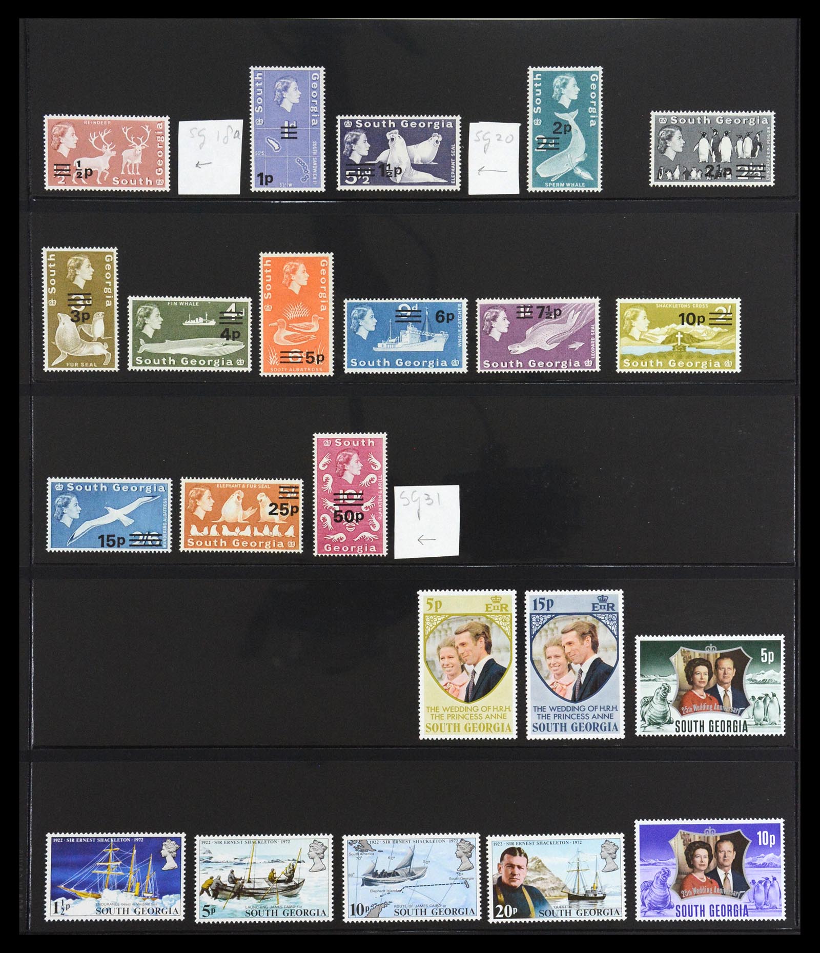 36638 049 - Postzegelverzameling 36638 Falkland Islands 1904-2005.
