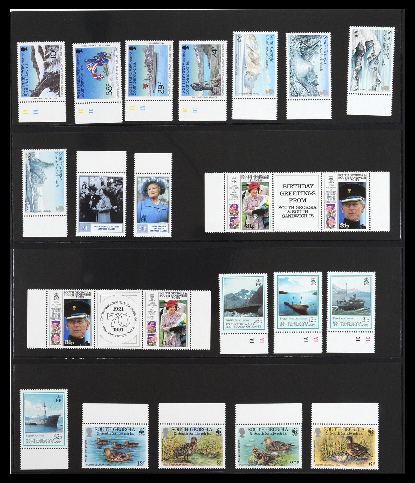 36638 052 - Postzegelverzameling 36638 Falkland Islands 1904-2005.