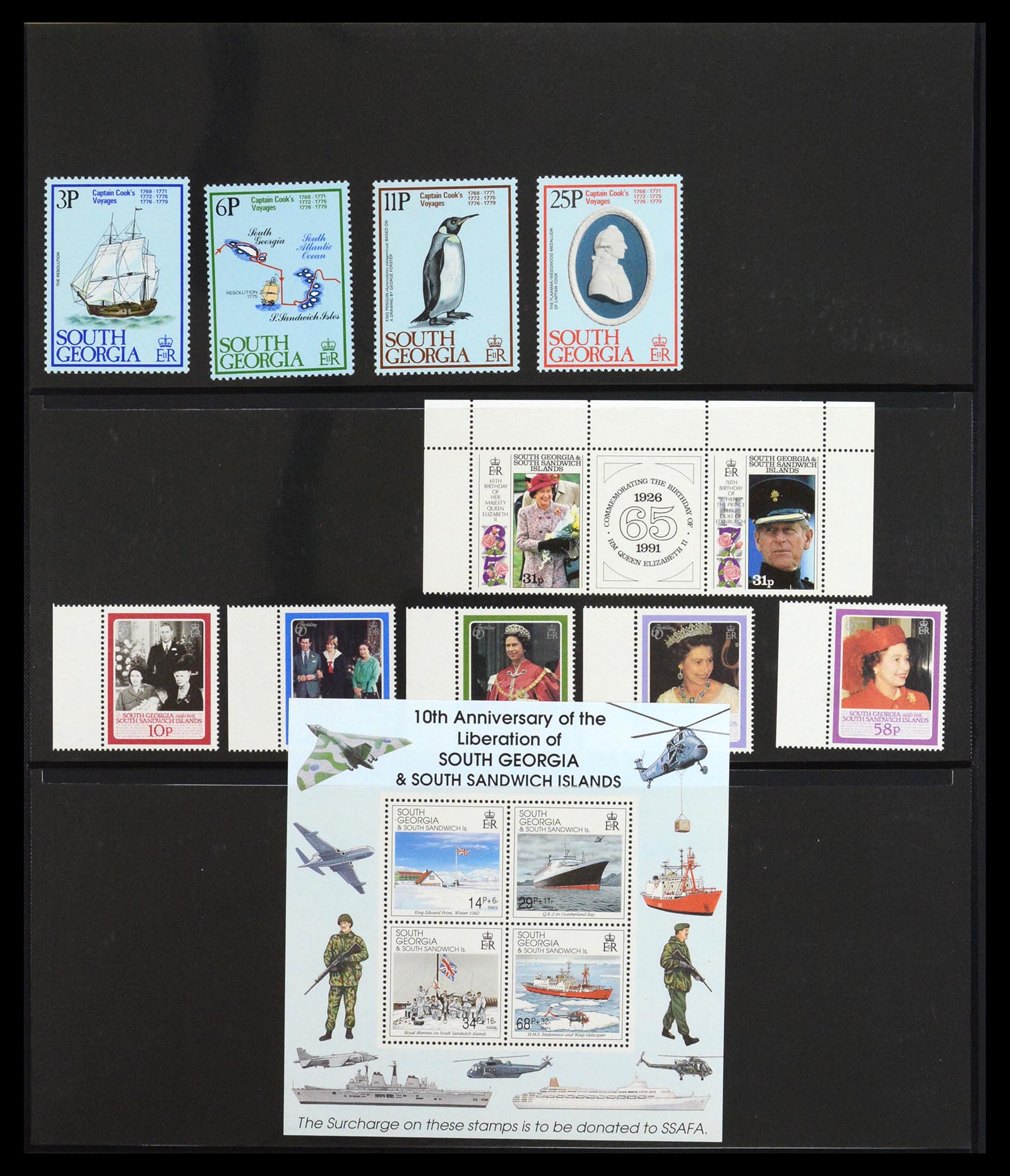 36638 054 - Postzegelverzameling 36638 Falkland Islands 1904-2005.