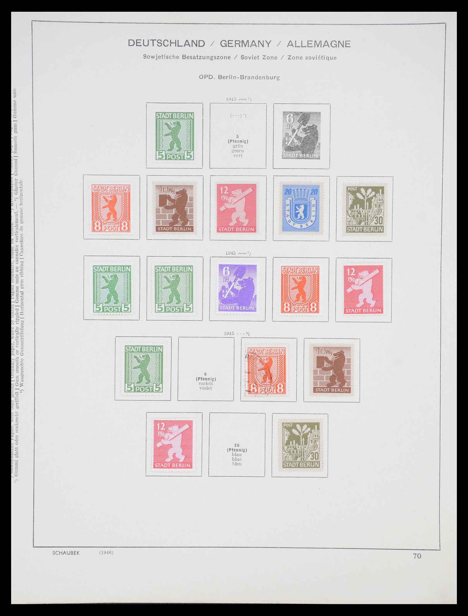36641 001 - Stamp collection 36641 DDR en Sovjet Zone 1945-1964.