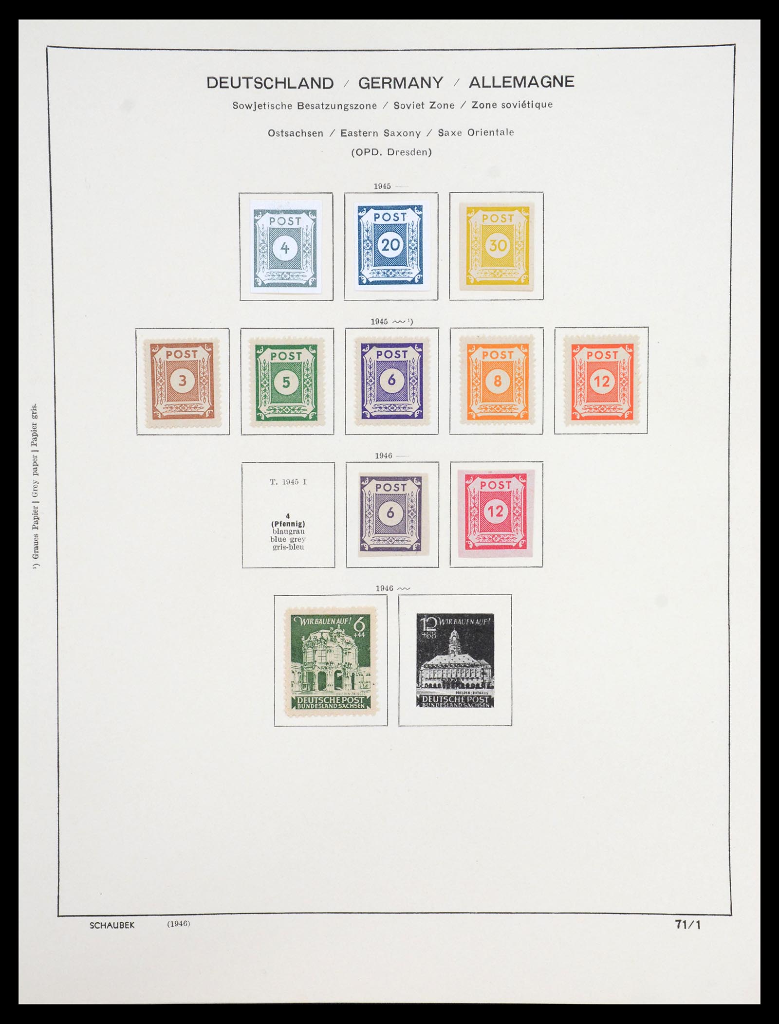 36641 004 - Stamp collection 36641 DDR en Sovjet Zone 1945-1964.