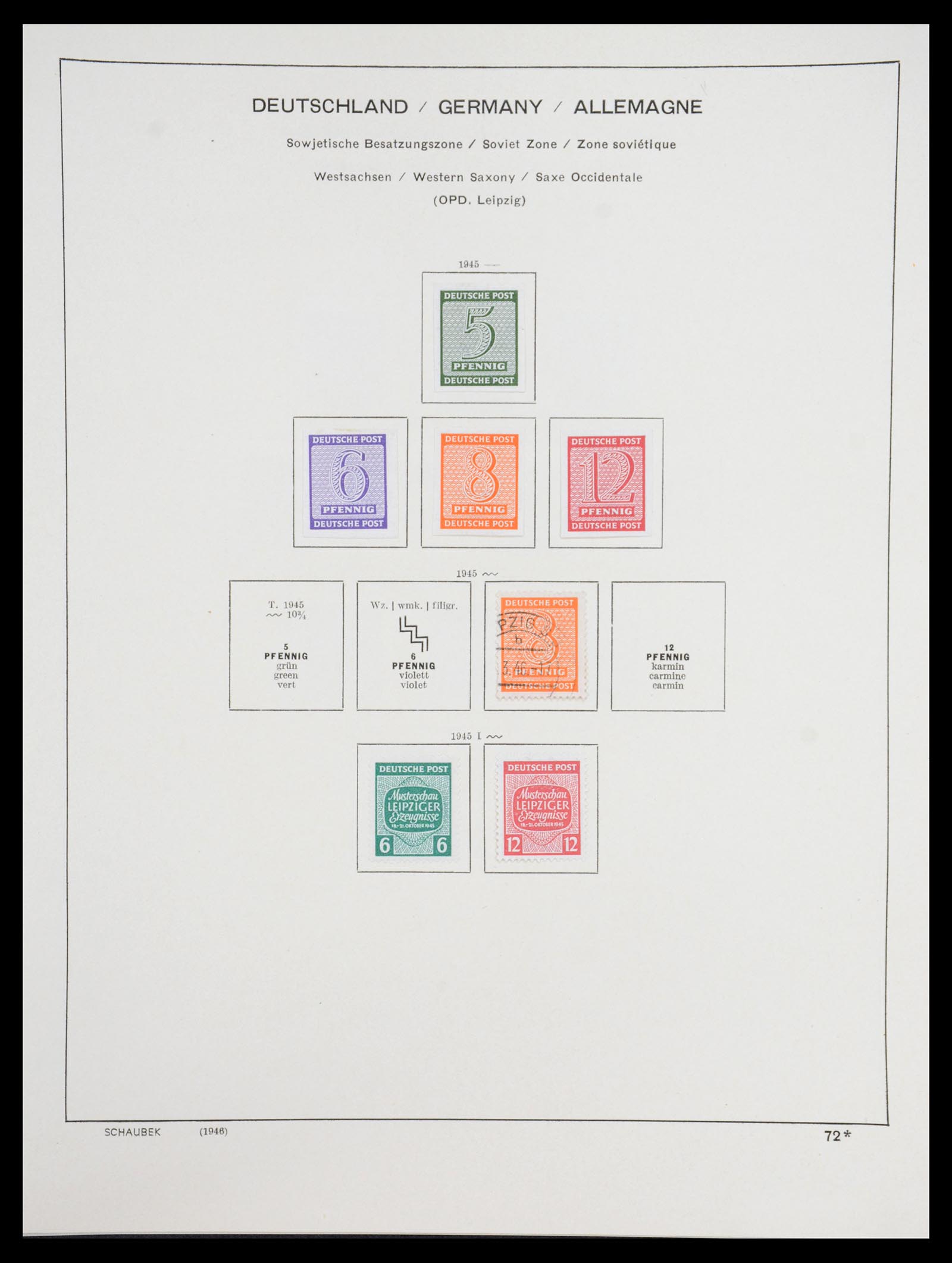 36641 007 - Stamp collection 36641 DDR en Sovjet Zone 1945-1964.