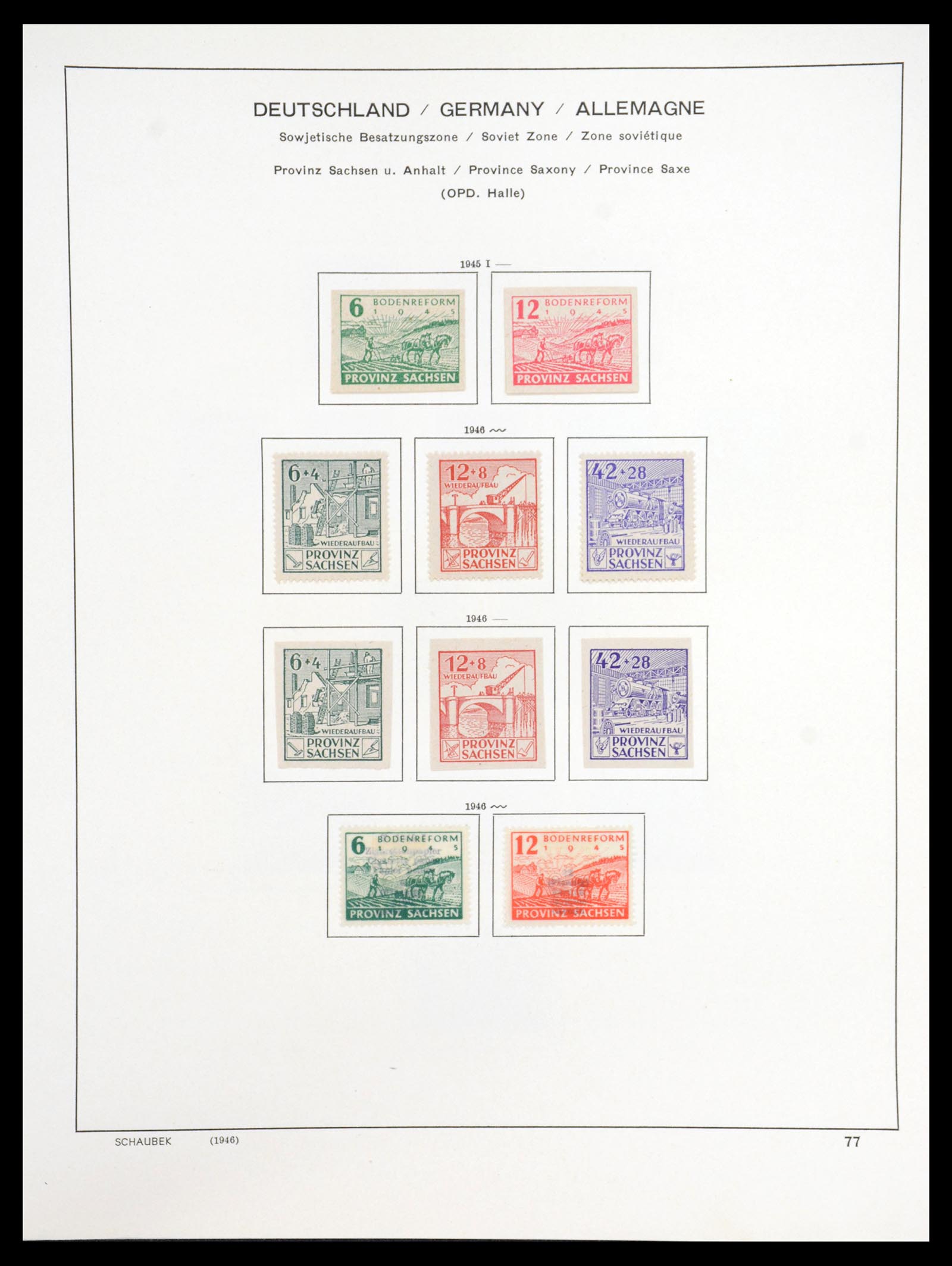 36641 018 - Stamp collection 36641 DDR en Sovjet Zone 1945-1964.