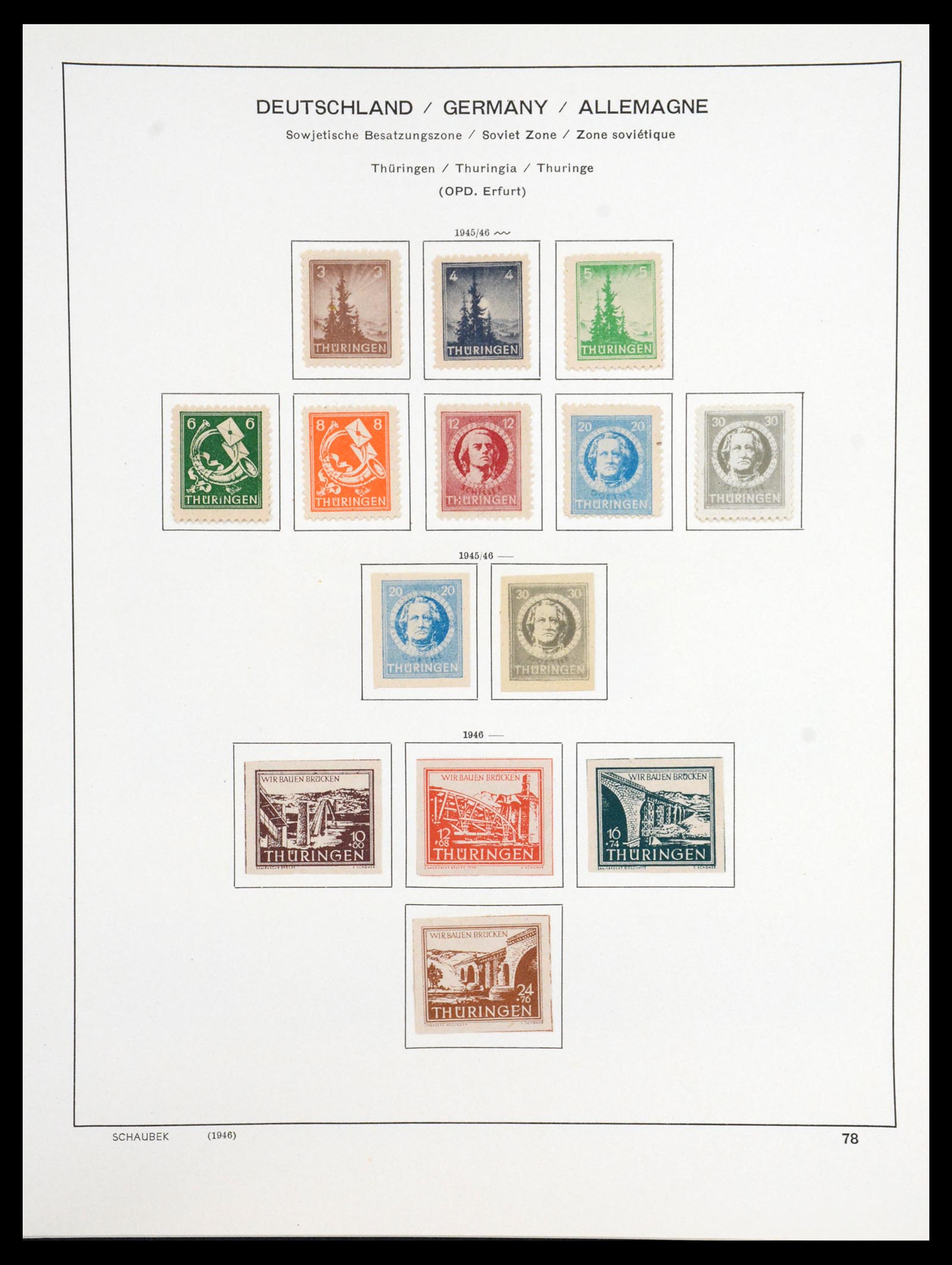 36641 019 - Stamp collection 36641 DDR en Sovjet Zone 1945-1964.