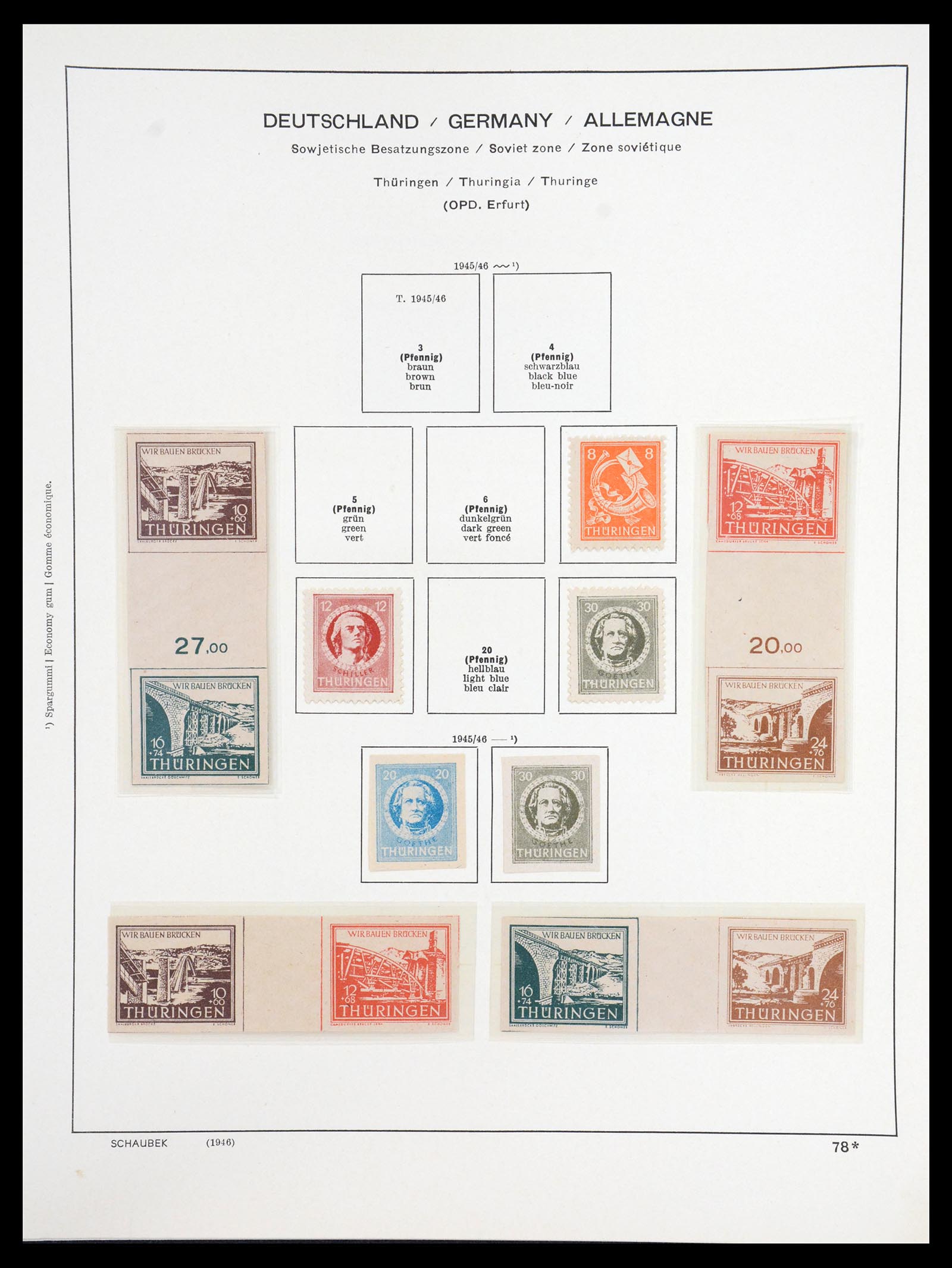 36641 020 - Stamp collection 36641 DDR en Sovjet Zone 1945-1964.