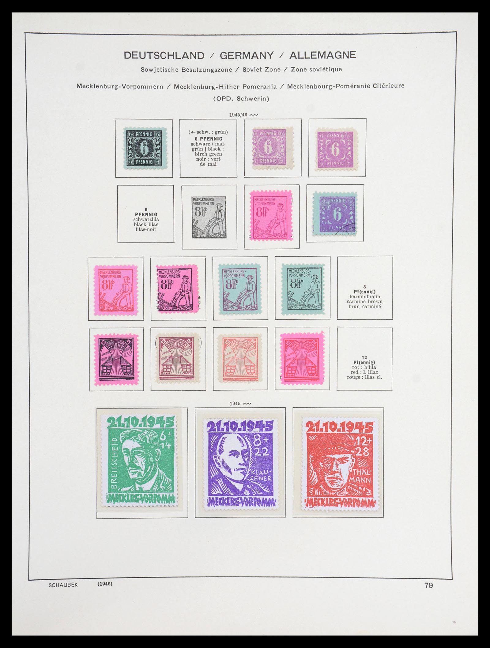 36641 023 - Stamp collection 36641 DDR en Sovjet Zone 1945-1964.