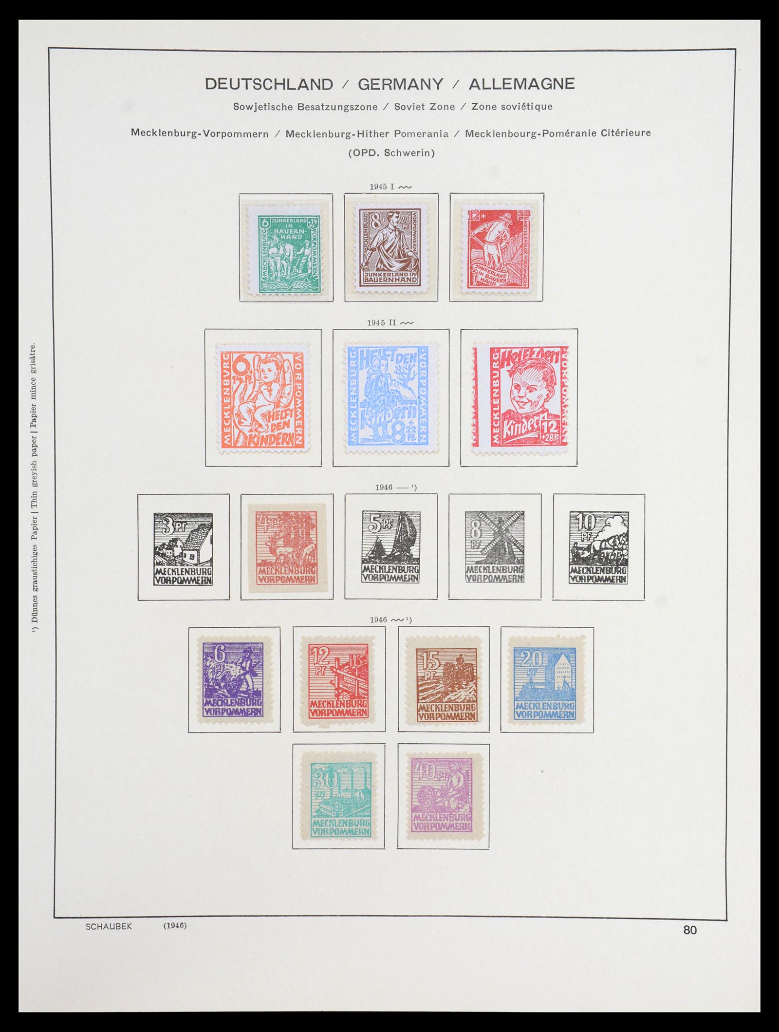 36641 024 - Stamp collection 36641 DDR en Sovjet Zone 1945-1964.