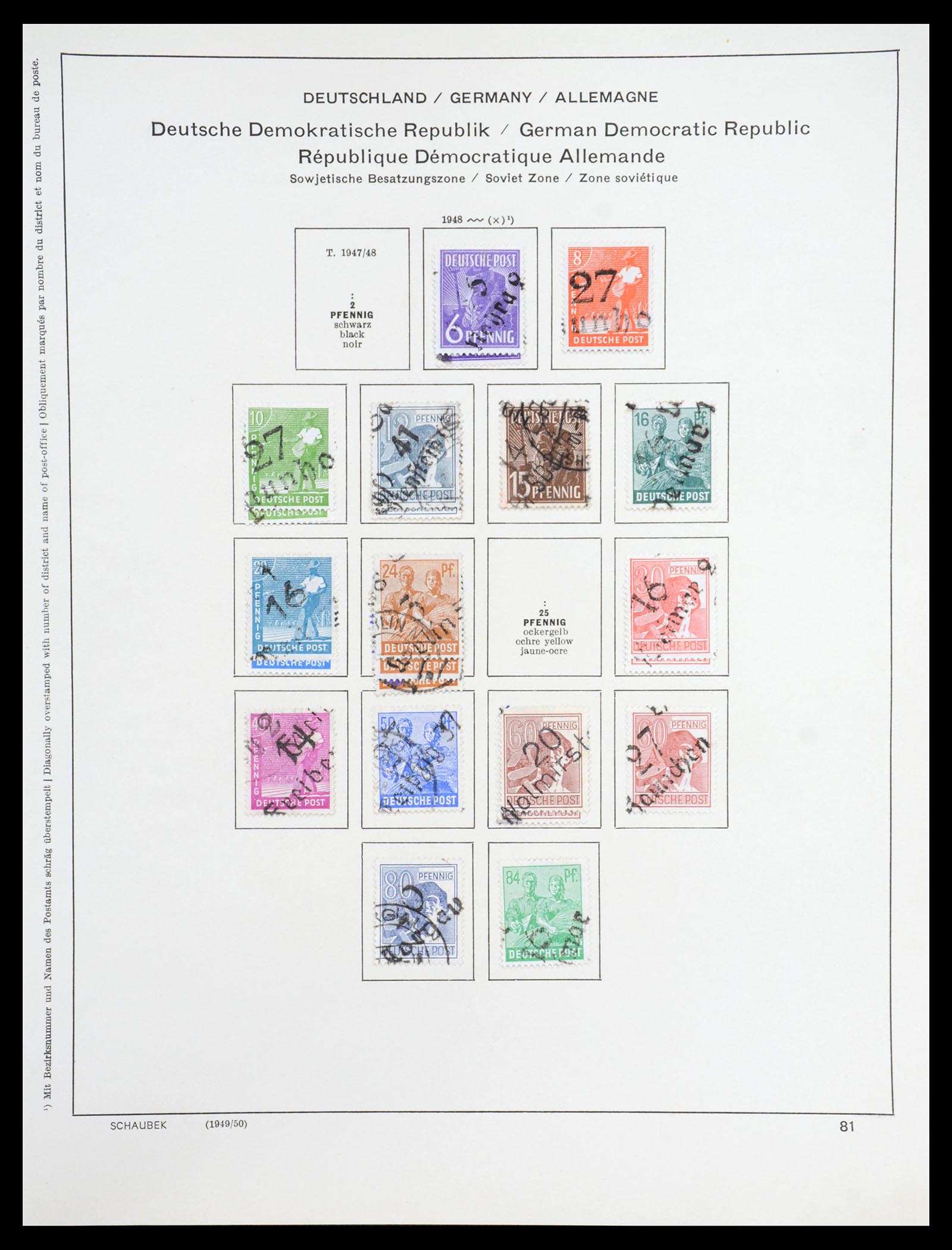 36641 026 - Stamp collection 36641 DDR en Sovjet Zone 1945-1964.