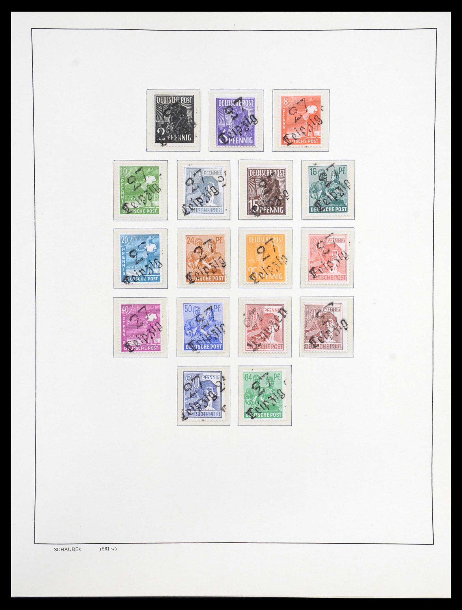 36641 027 - Stamp collection 36641 DDR en Sovjet Zone 1945-1964.