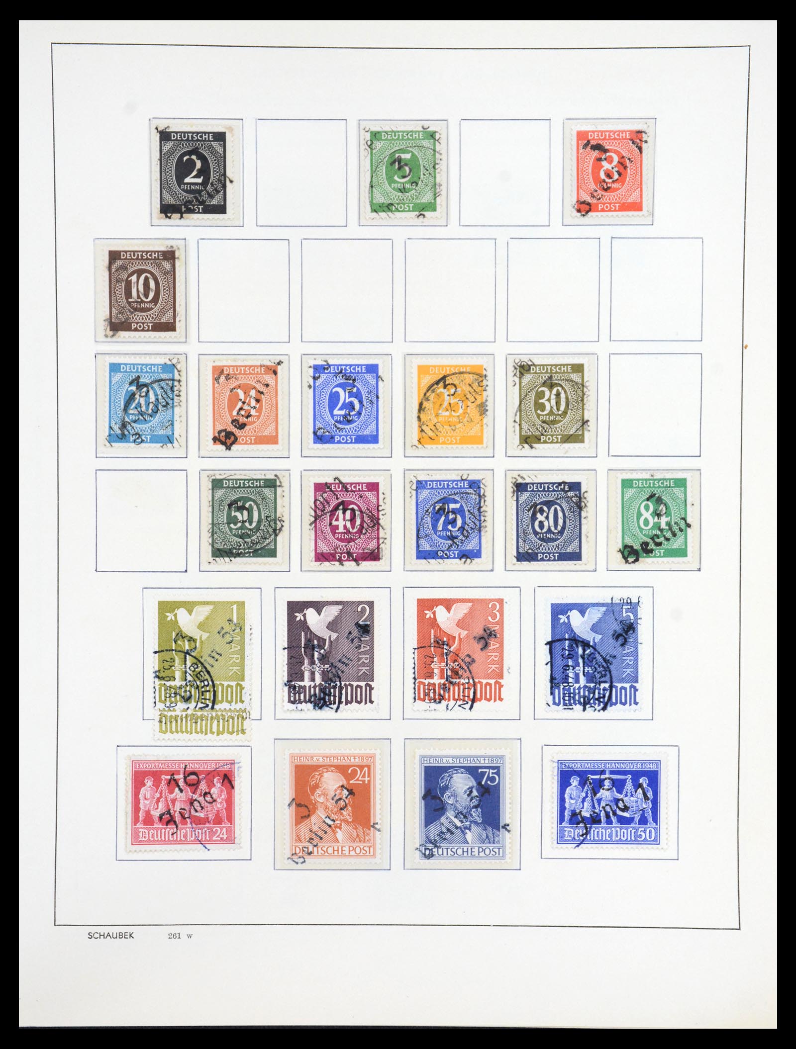 36641 028 - Stamp collection 36641 DDR en Sovjet Zone 1945-1964.