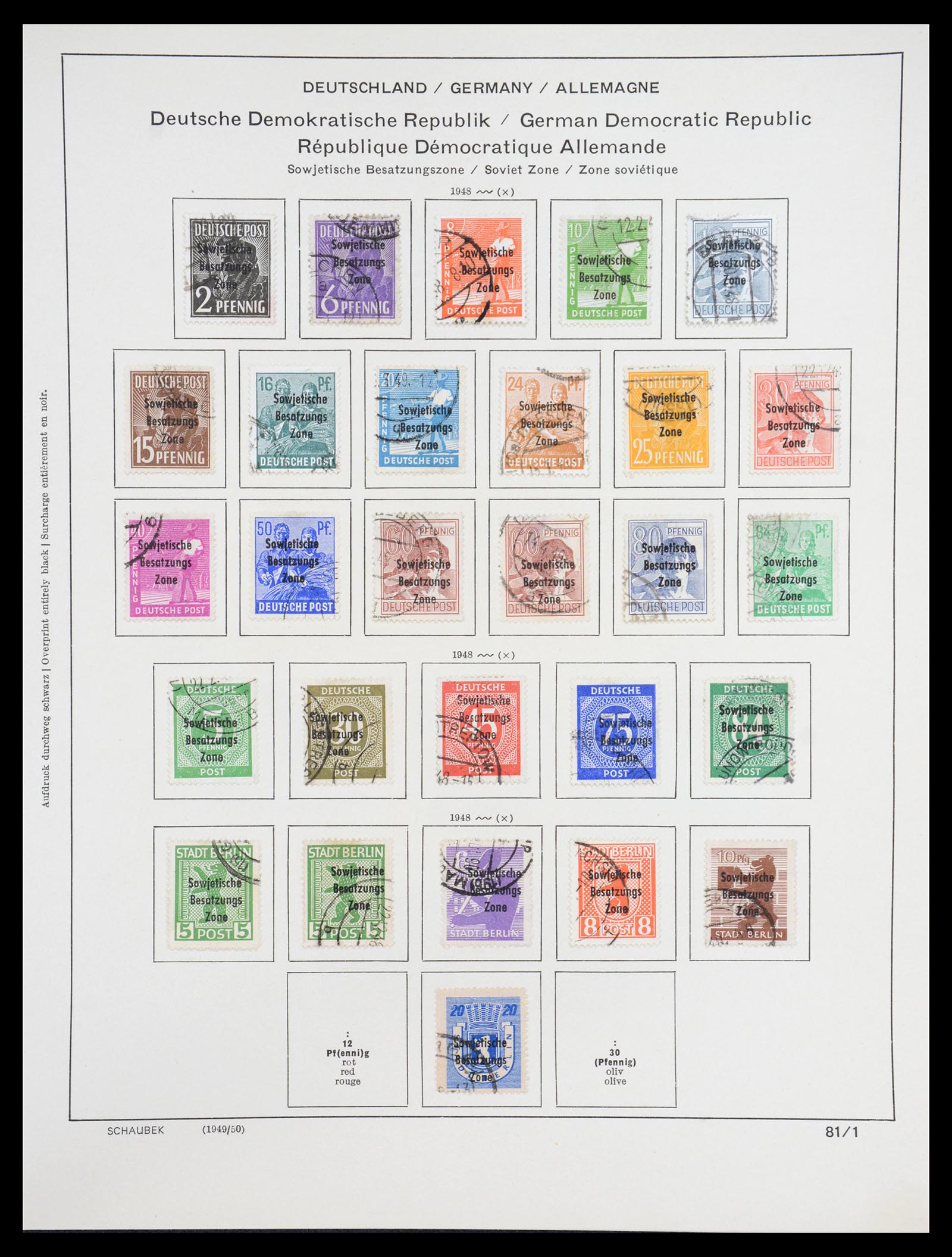 36641 029 - Stamp collection 36641 DDR en Sovjet Zone 1945-1964.