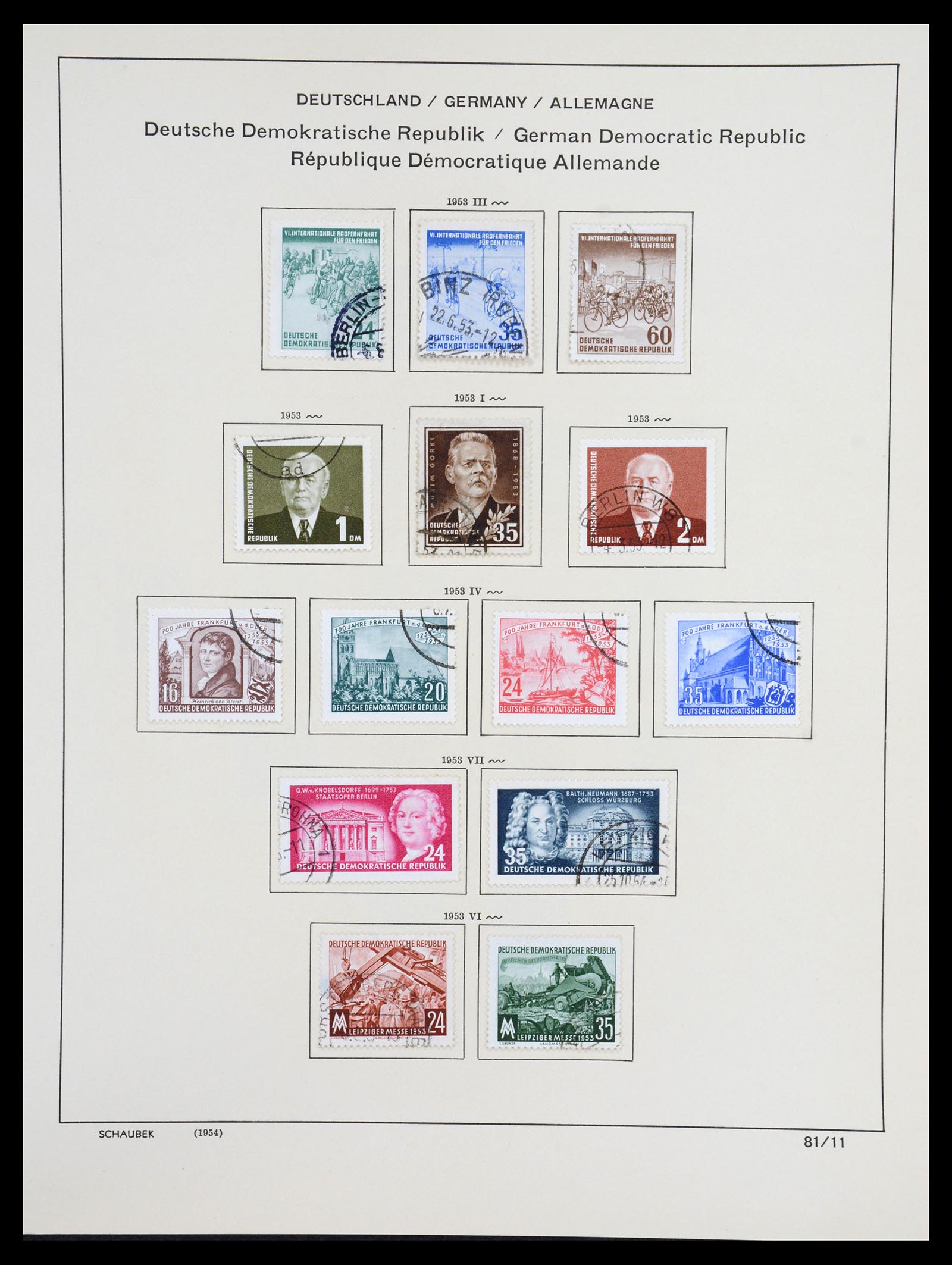 36641 046 - Stamp collection 36641 DDR en Sovjet Zone 1945-1964.