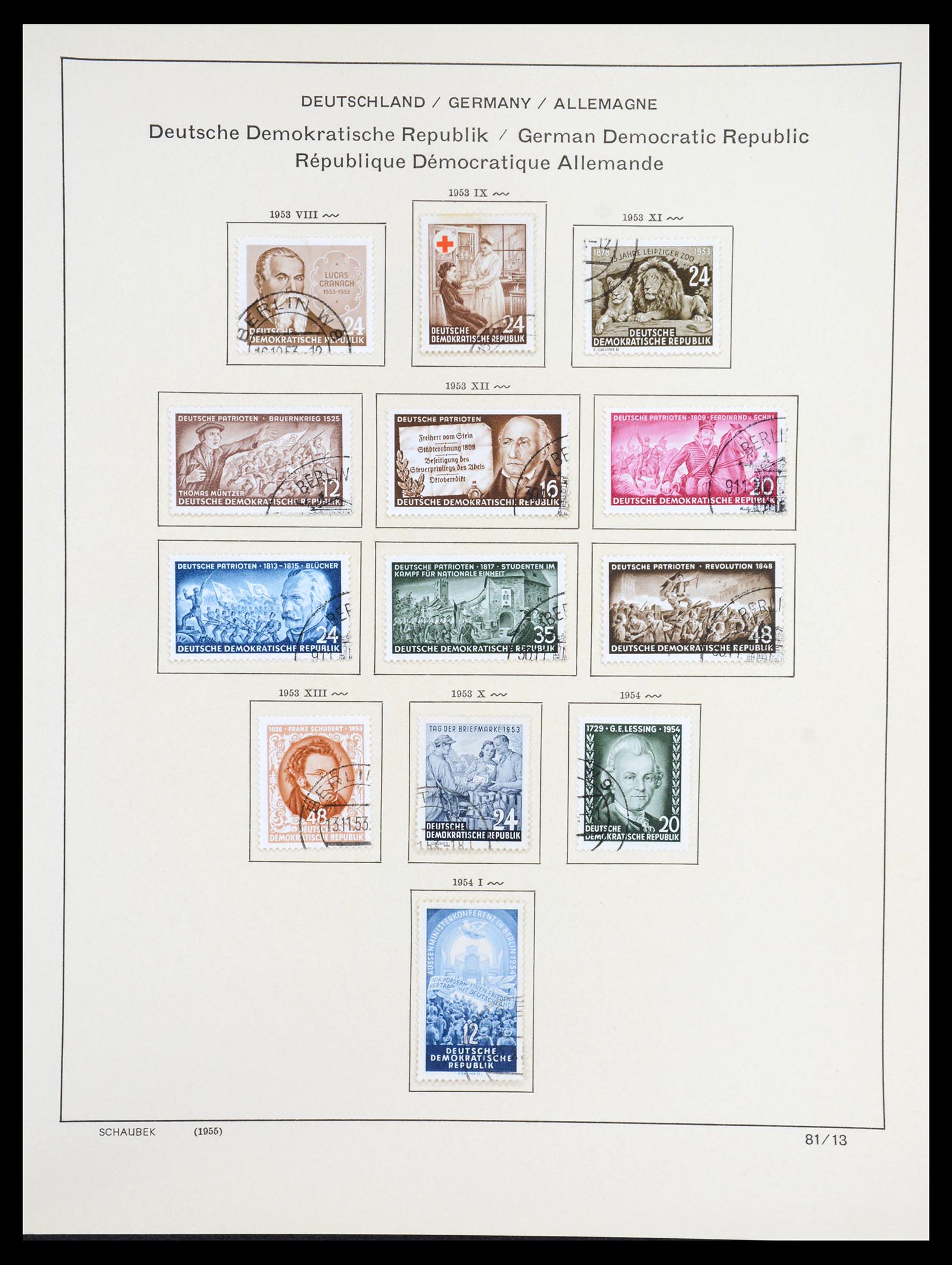 36641 048 - Stamp collection 36641 DDR en Sovjet Zone 1945-1964.
