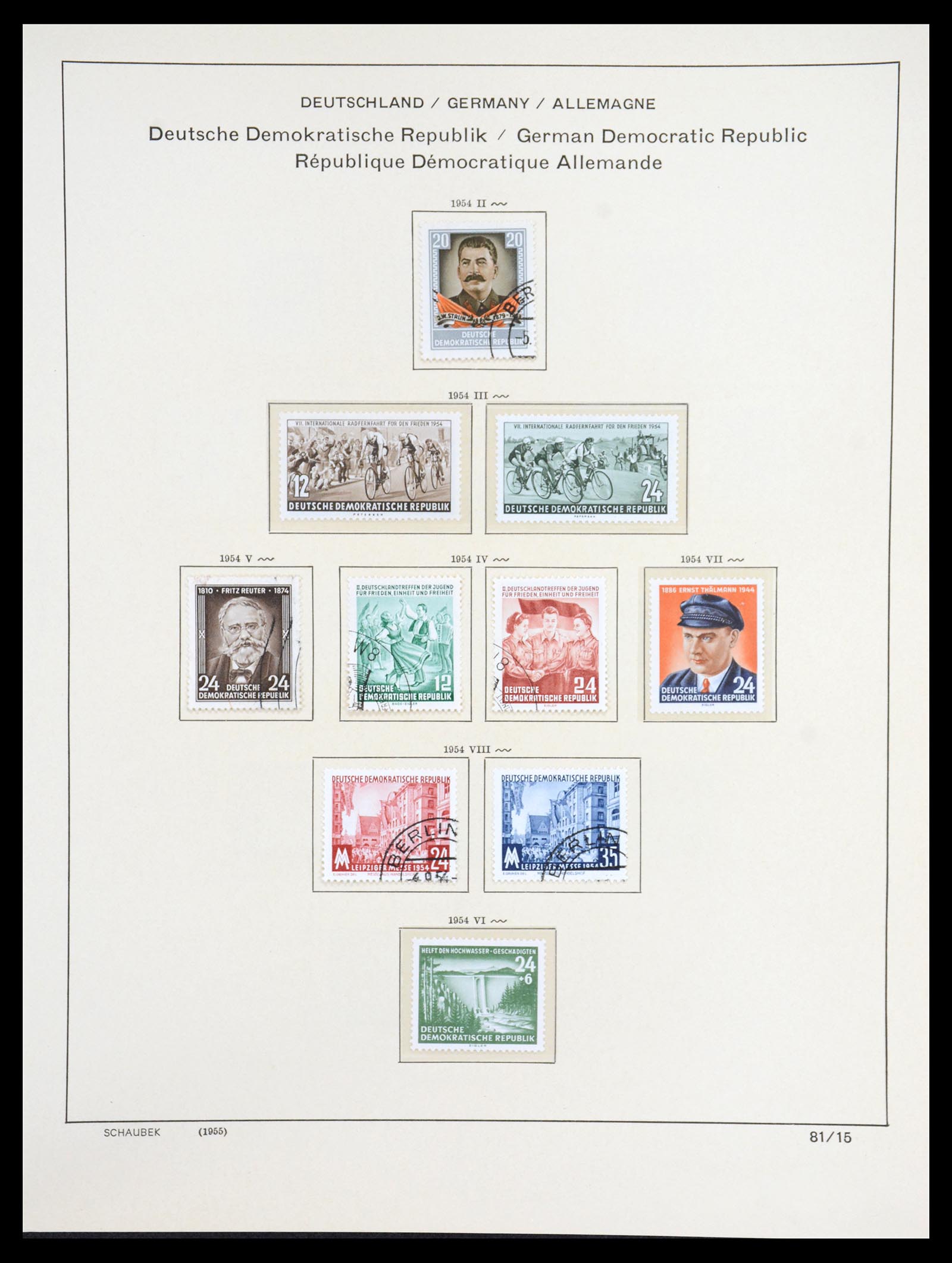 36641 050 - Stamp collection 36641 DDR en Sovjet Zone 1945-1964.