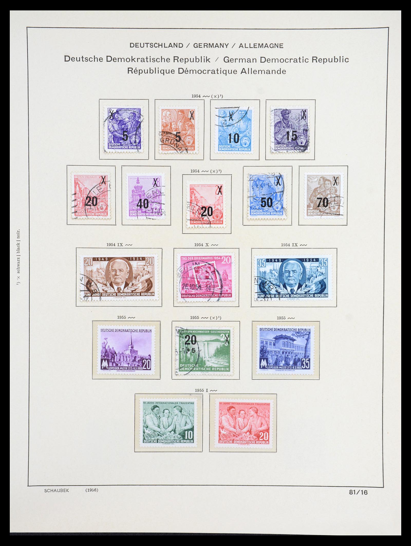 36641 051 - Stamp collection 36641 DDR en Sovjet Zone 1945-1964.