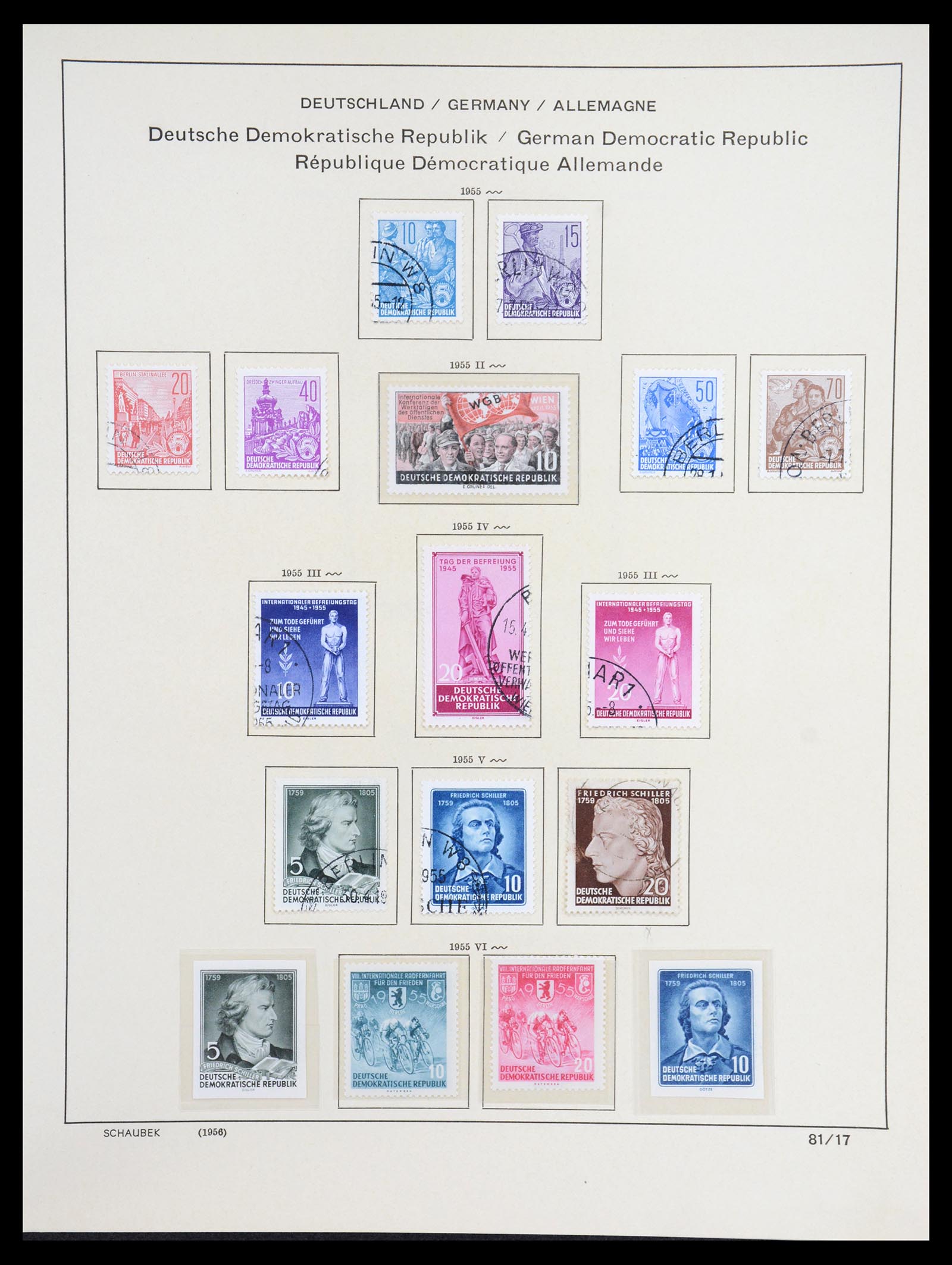 36641 052 - Stamp collection 36641 DDR en Sovjet Zone 1945-1964.