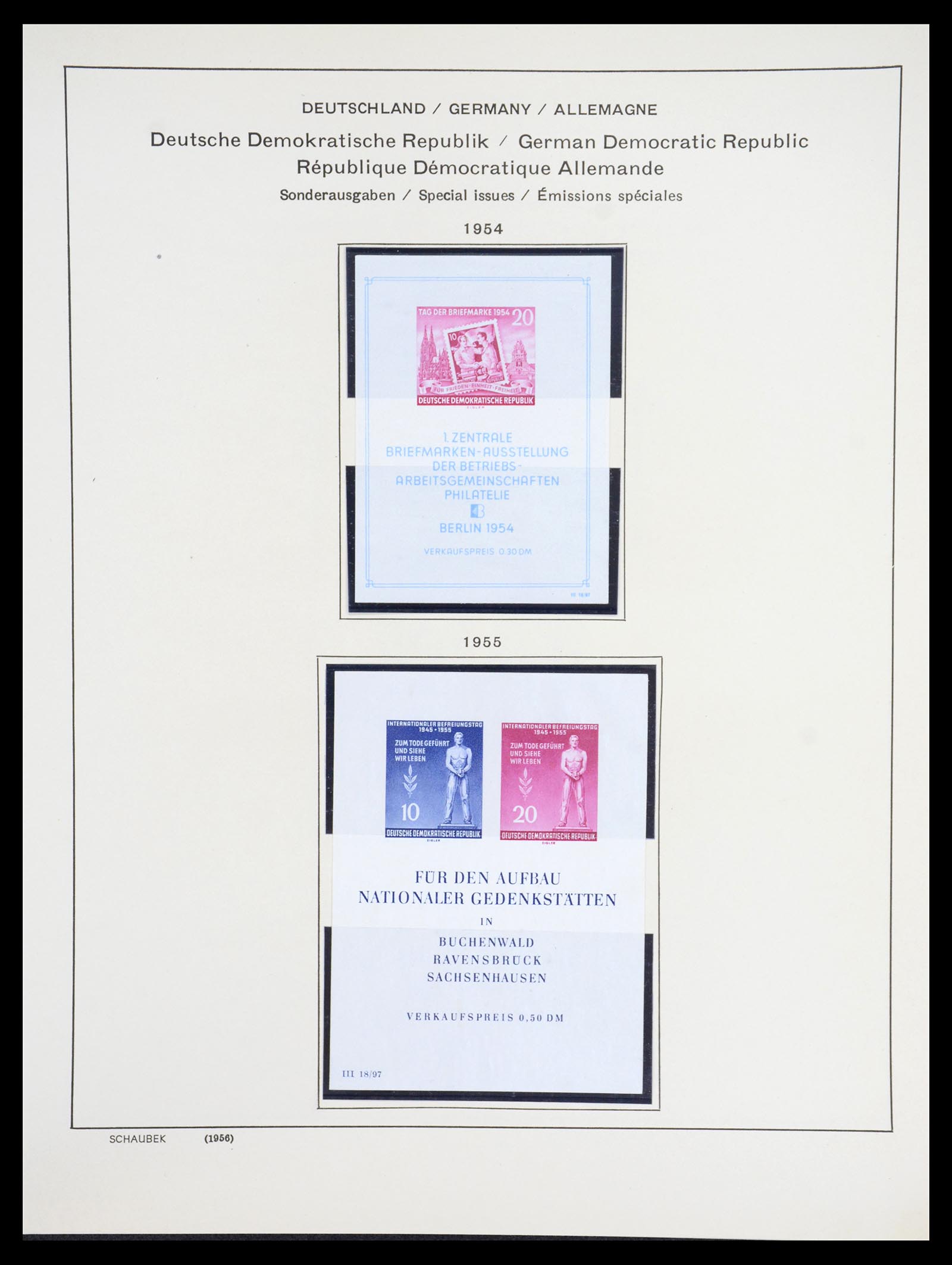 36641 053 - Stamp collection 36641 DDR en Sovjet Zone 1945-1964.