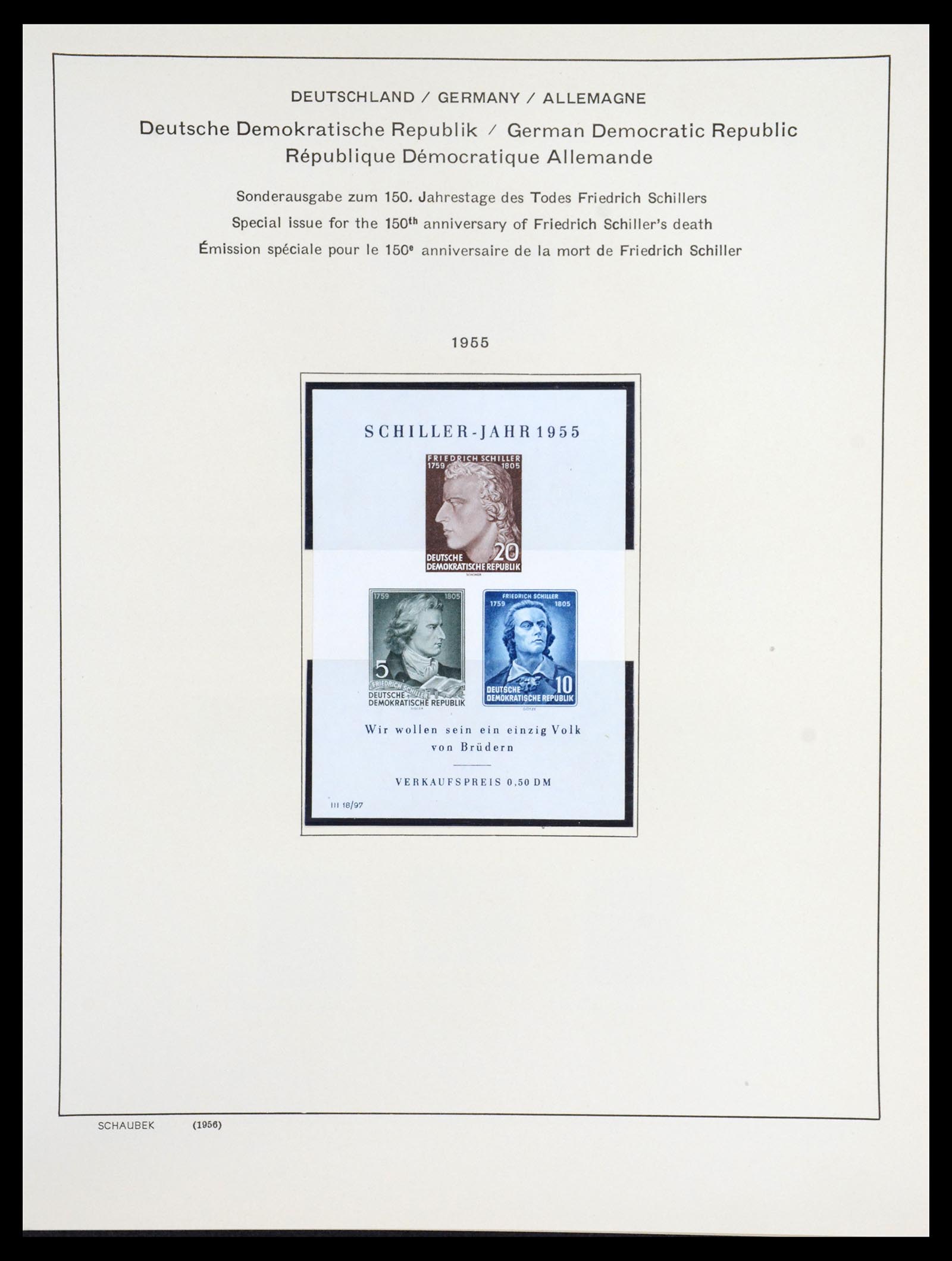 36641 054 - Postzegelverzameling 36641 GDR and Soviet Zone 1945-1964.