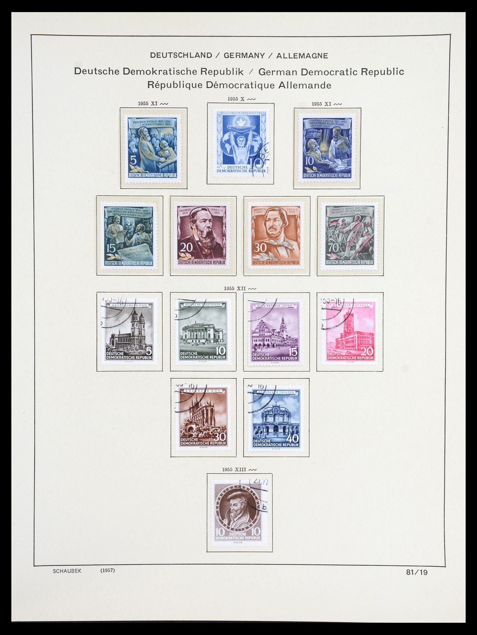36641 056 - Stamp collection 36641 DDR en Sovjet Zone 1945-1964.