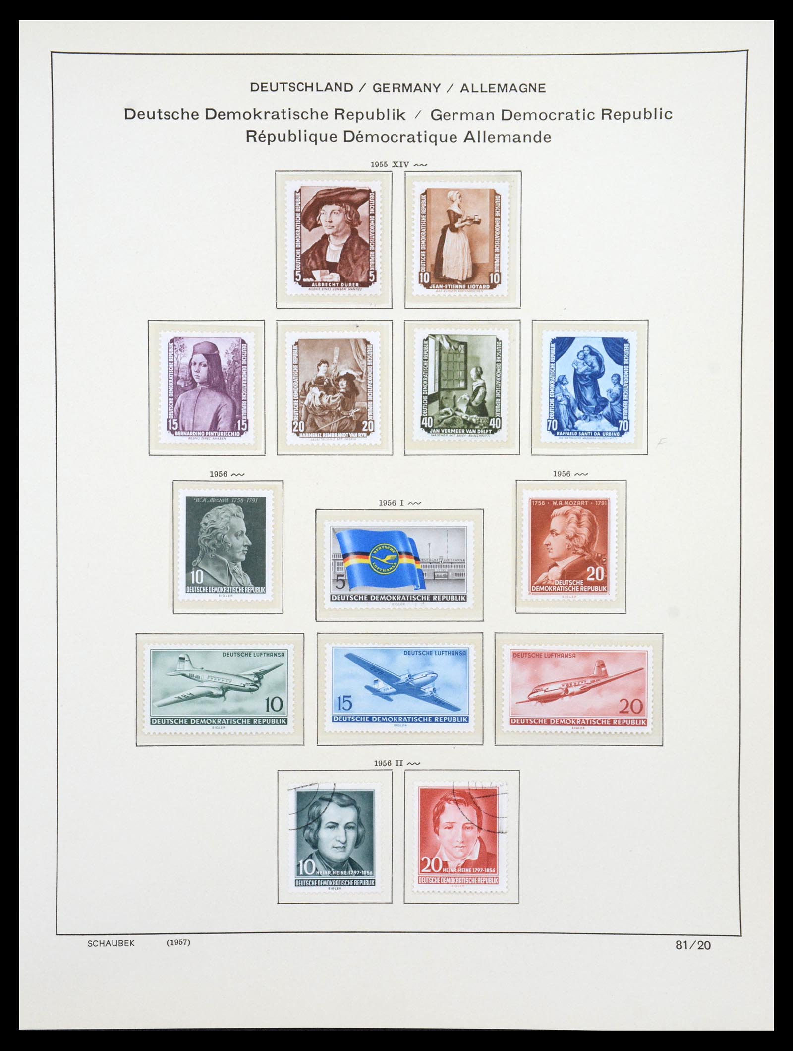 36641 058 - Stamp collection 36641 DDR en Sovjet Zone 1945-1964.