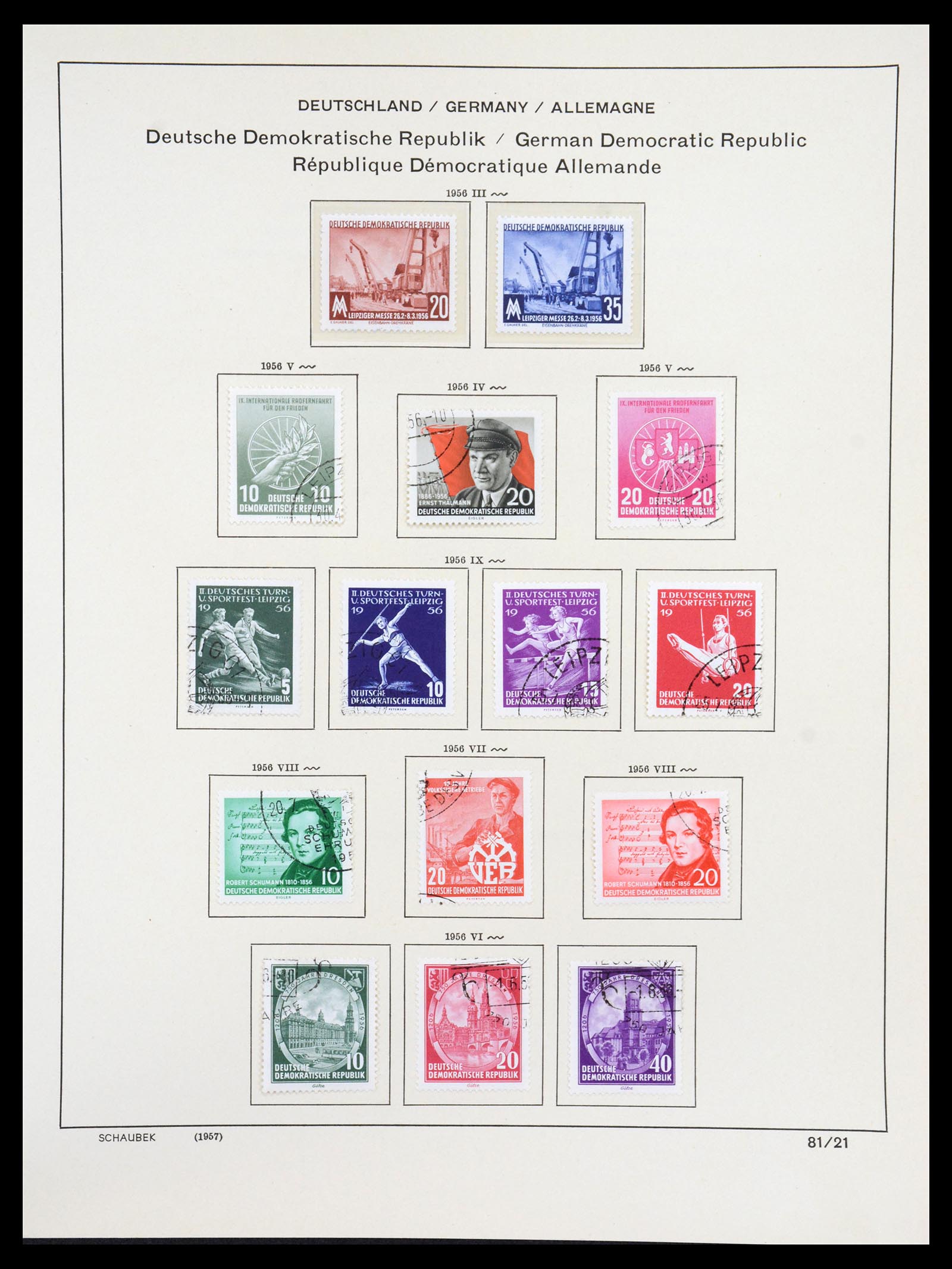 36641 059 - Stamp collection 36641 DDR en Sovjet Zone 1945-1964.