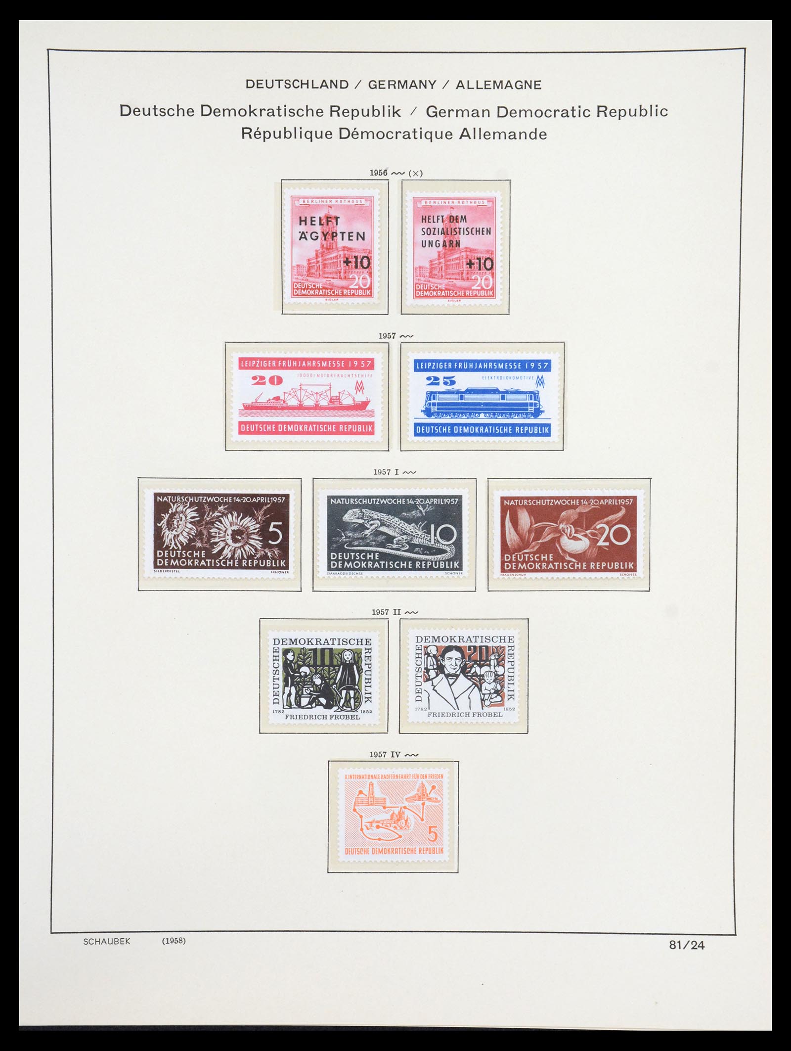 36641 063 - Stamp collection 36641 DDR en Sovjet Zone 1945-1964.