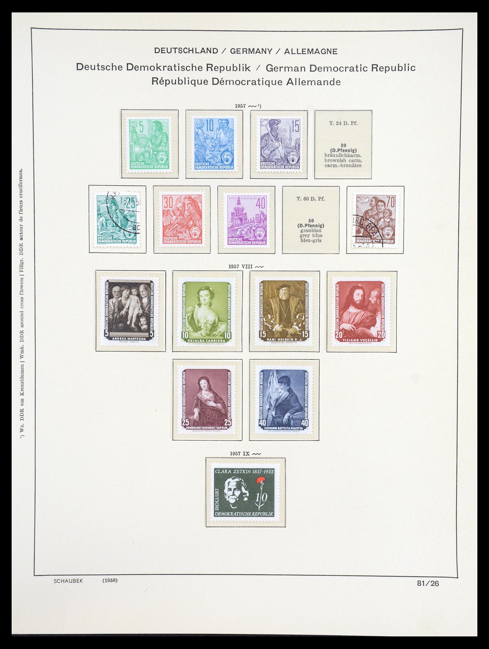 36641 065 - Stamp collection 36641 DDR en Sovjet Zone 1945-1964.