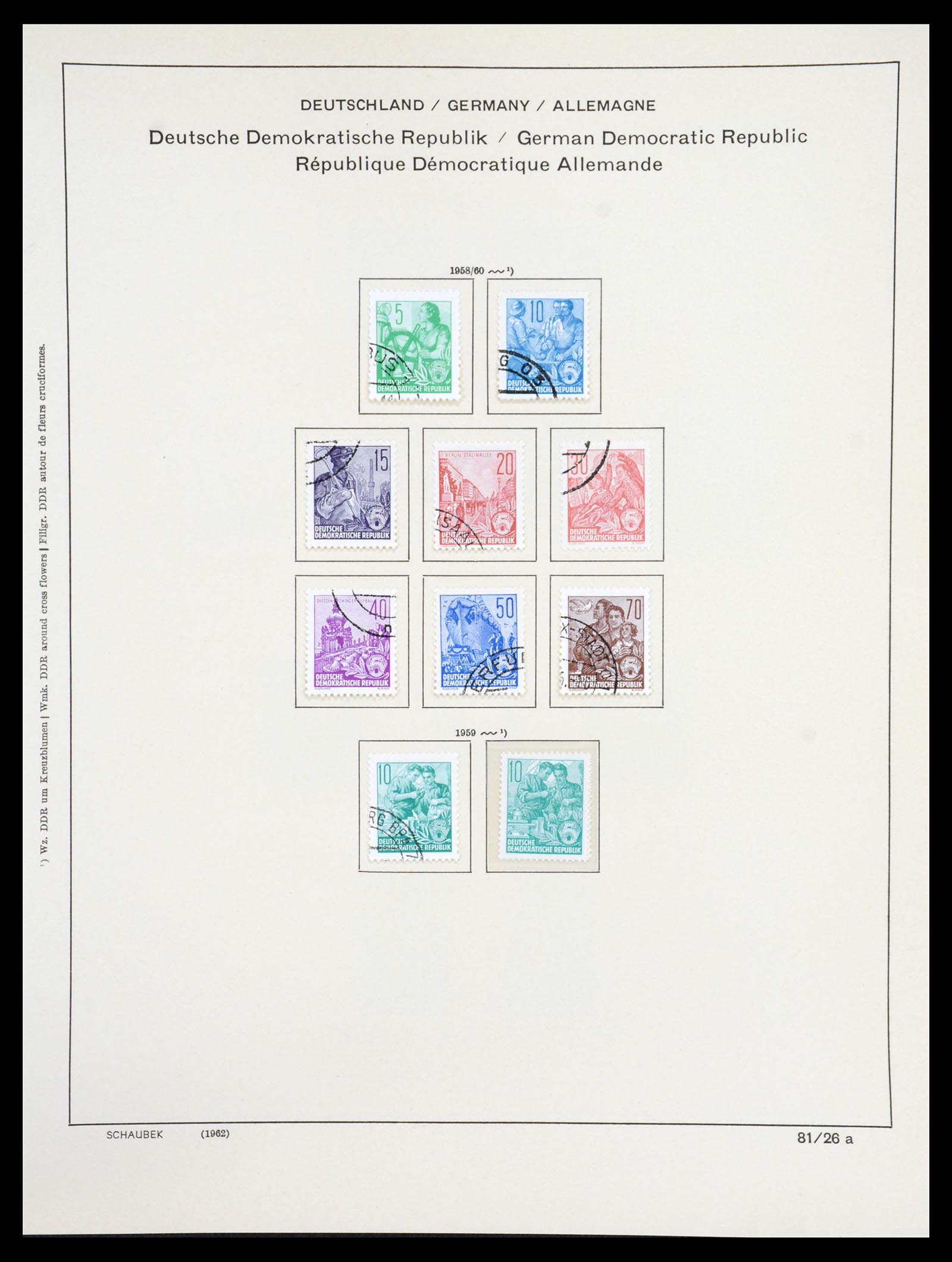 36641 066 - Stamp collection 36641 DDR en Sovjet Zone 1945-1964.