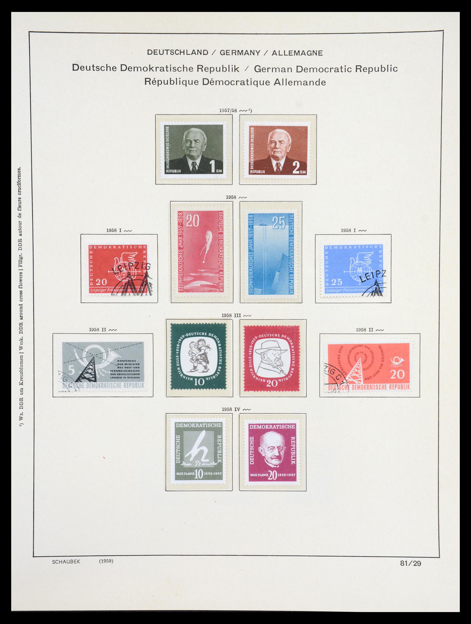 36641 069 - Stamp collection 36641 DDR en Sovjet Zone 1945-1964.