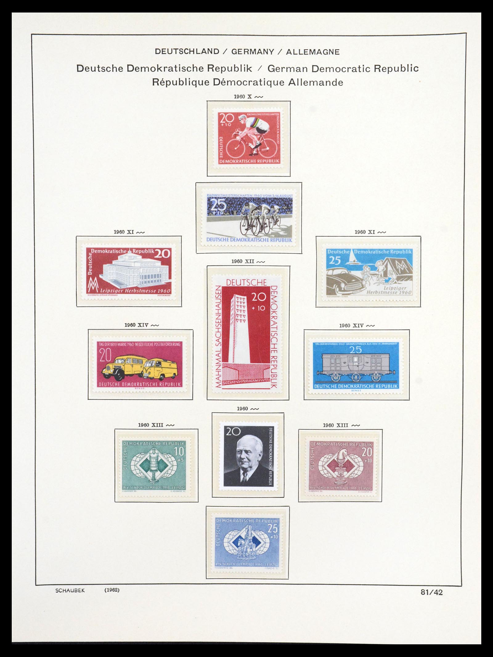 36641 083 - Stamp collection 36641 DDR en Sovjet Zone 1945-1964.