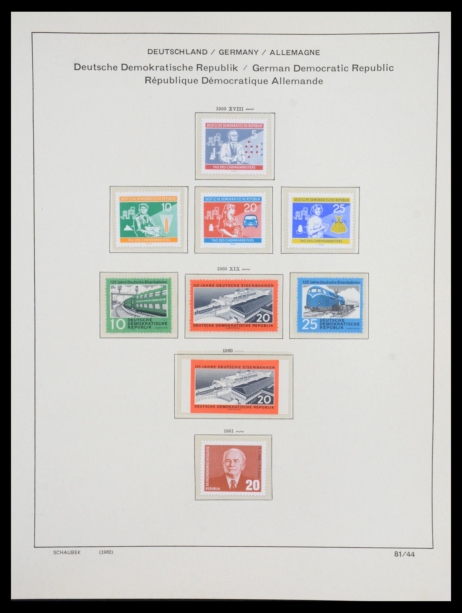 36641 087 - Stamp collection 36641 DDR en Sovjet Zone 1945-1964.