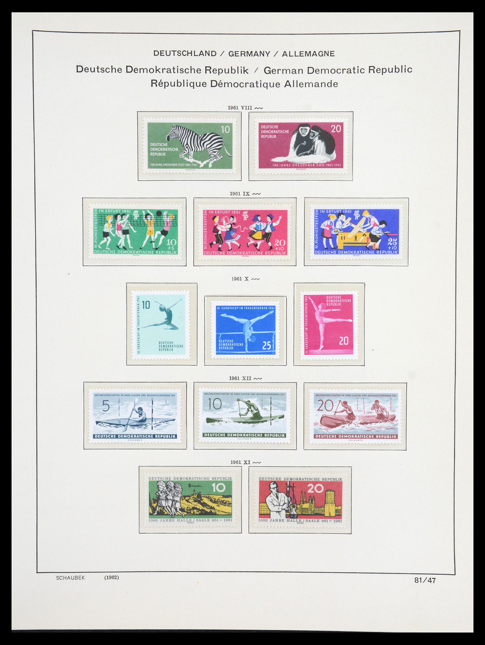 36641 090 - Stamp collection 36641 DDR en Sovjet Zone 1945-1964.