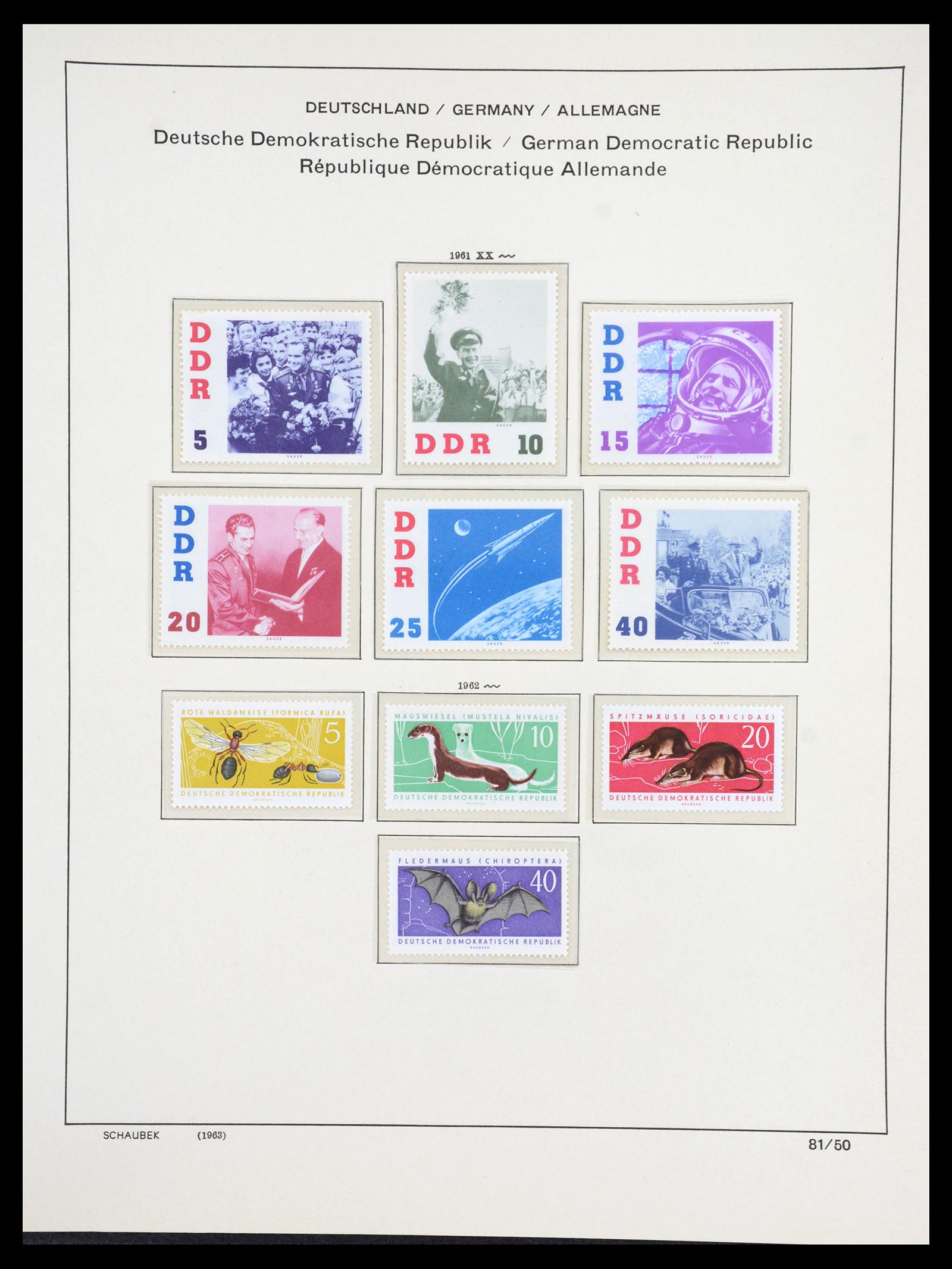 36641 093 - Stamp collection 36641 DDR en Sovjet Zone 1945-1964.