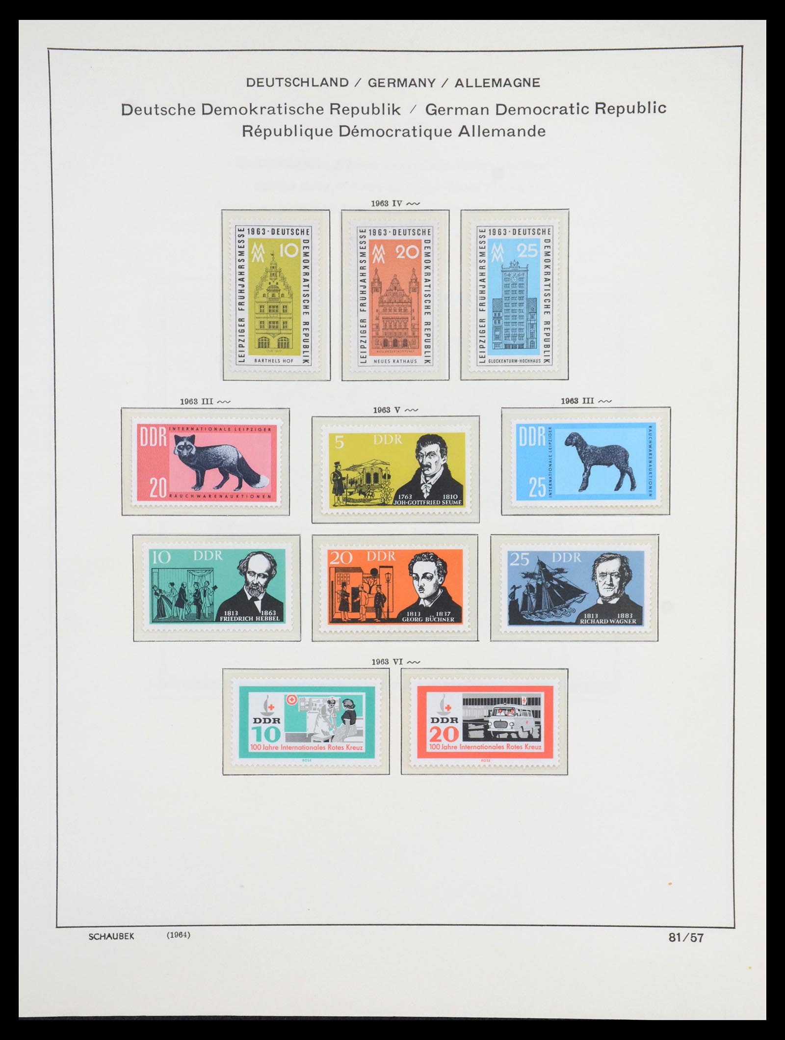 36641 102 - Stamp collection 36641 DDR en Sovjet Zone 1945-1964.