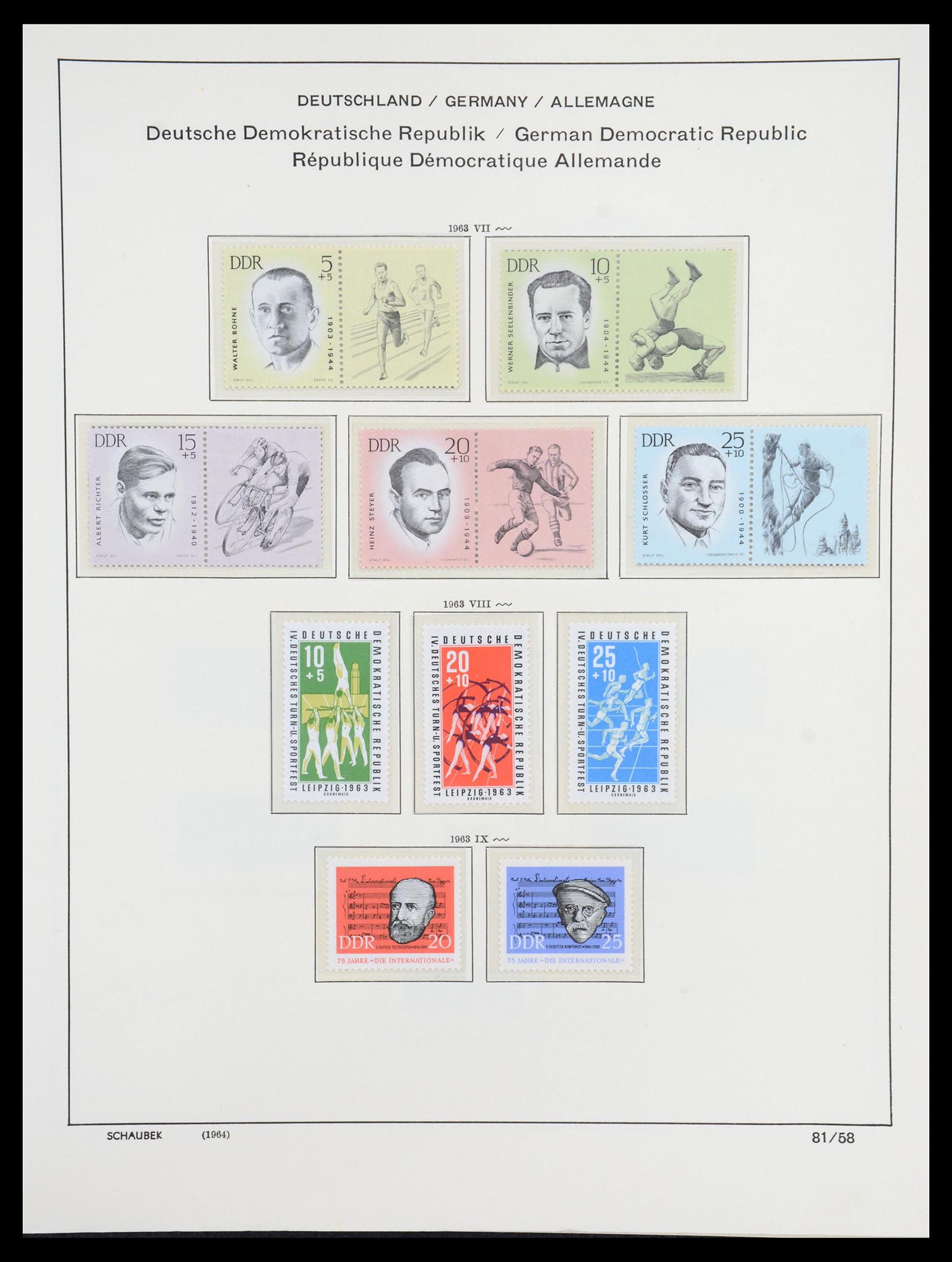 36641 105 - Stamp collection 36641 DDR en Sovjet Zone 1945-1964.