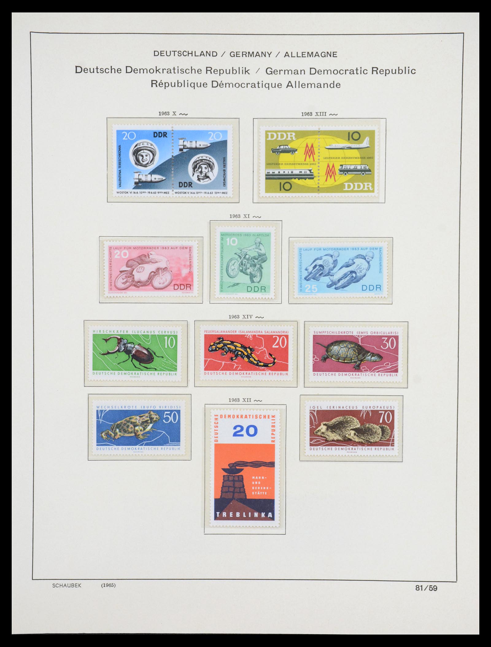 36641 106 - Stamp collection 36641 DDR en Sovjet Zone 1945-1964.