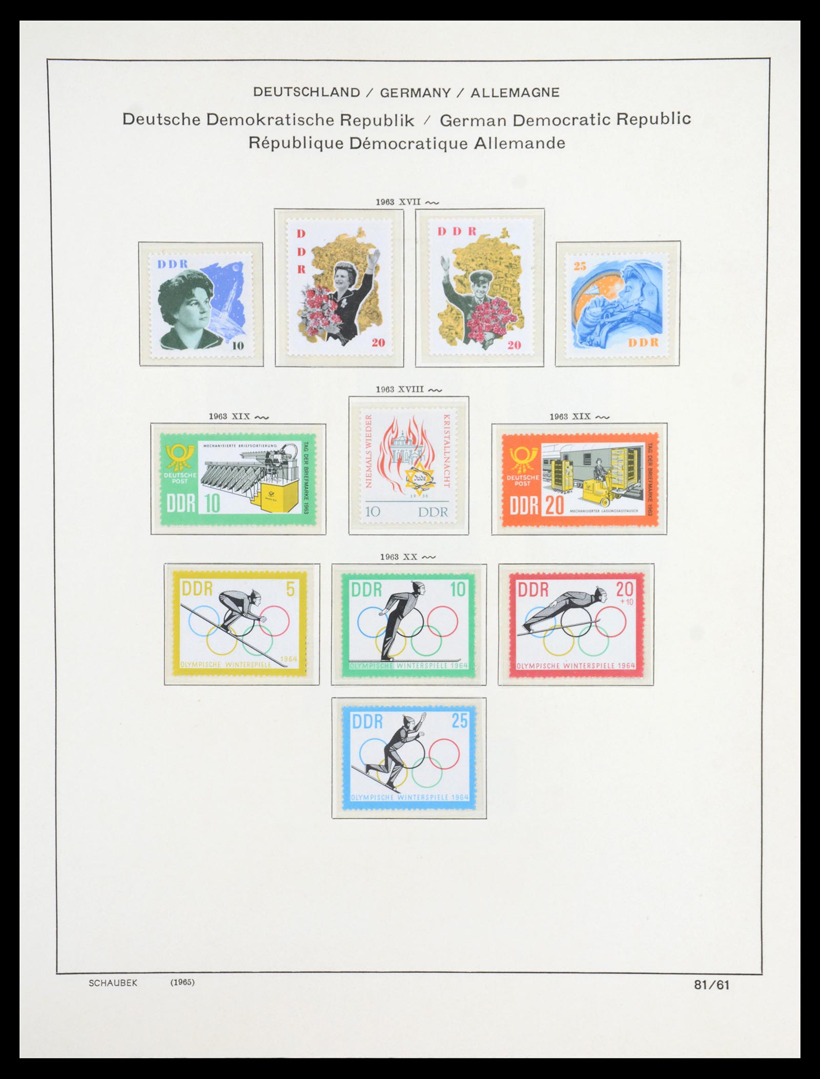 36641 108 - Postzegelverzameling 36641 GDR and Soviet Zone 1945-1964.