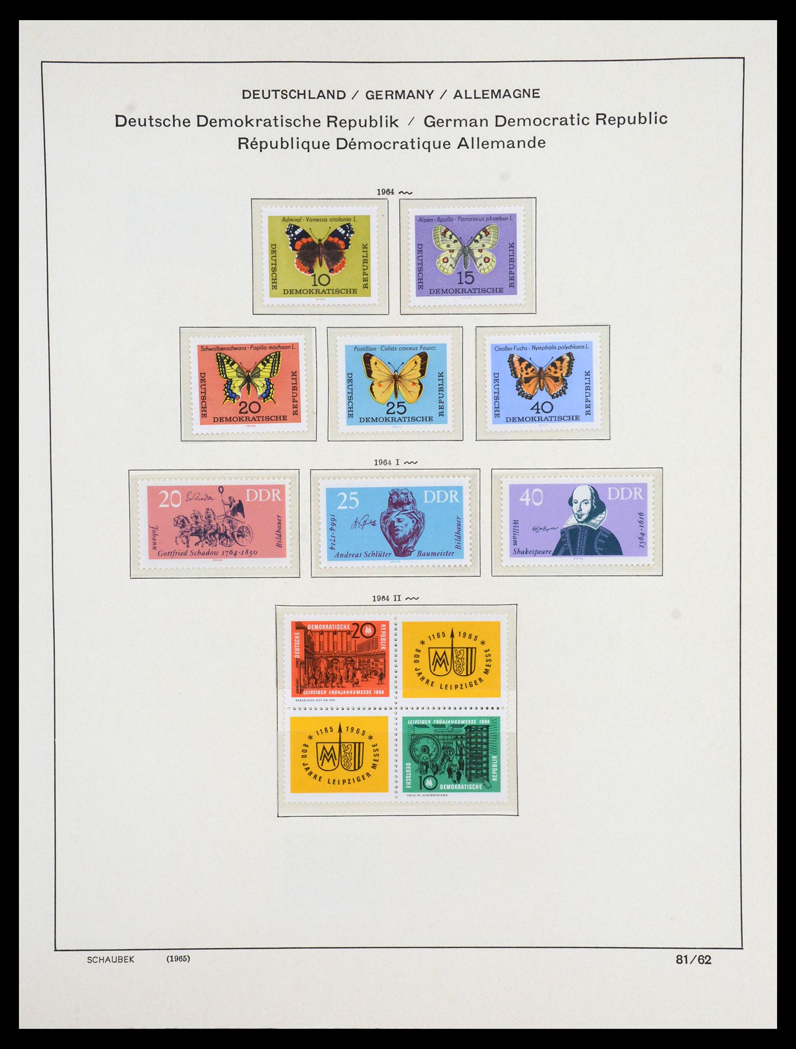 36641 109 - Stamp collection 36641 DDR en Sovjet Zone 1945-1964.